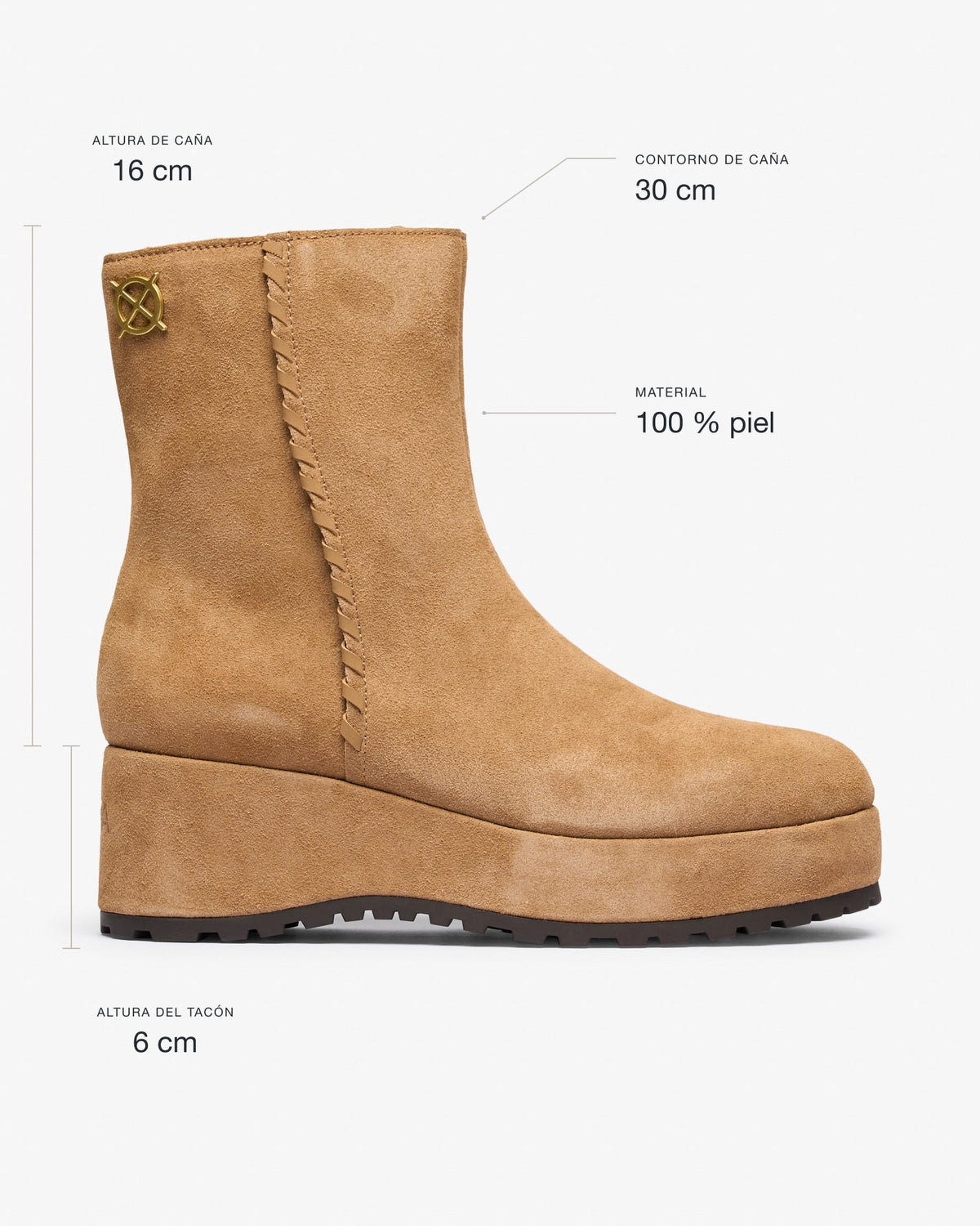 Botín Beige de Mujer Seller