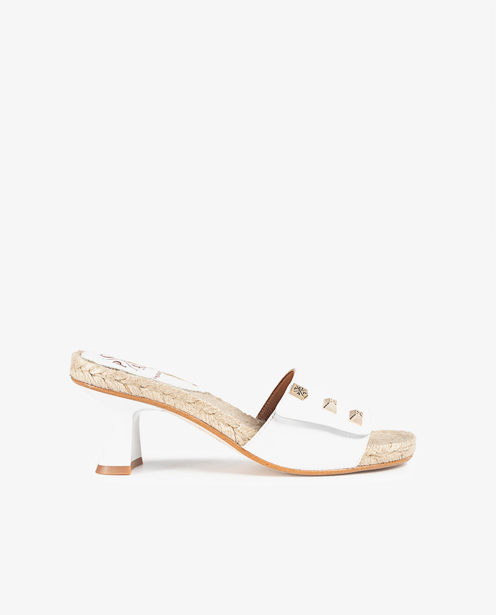 Cabane Napa White Heeled Sandal
