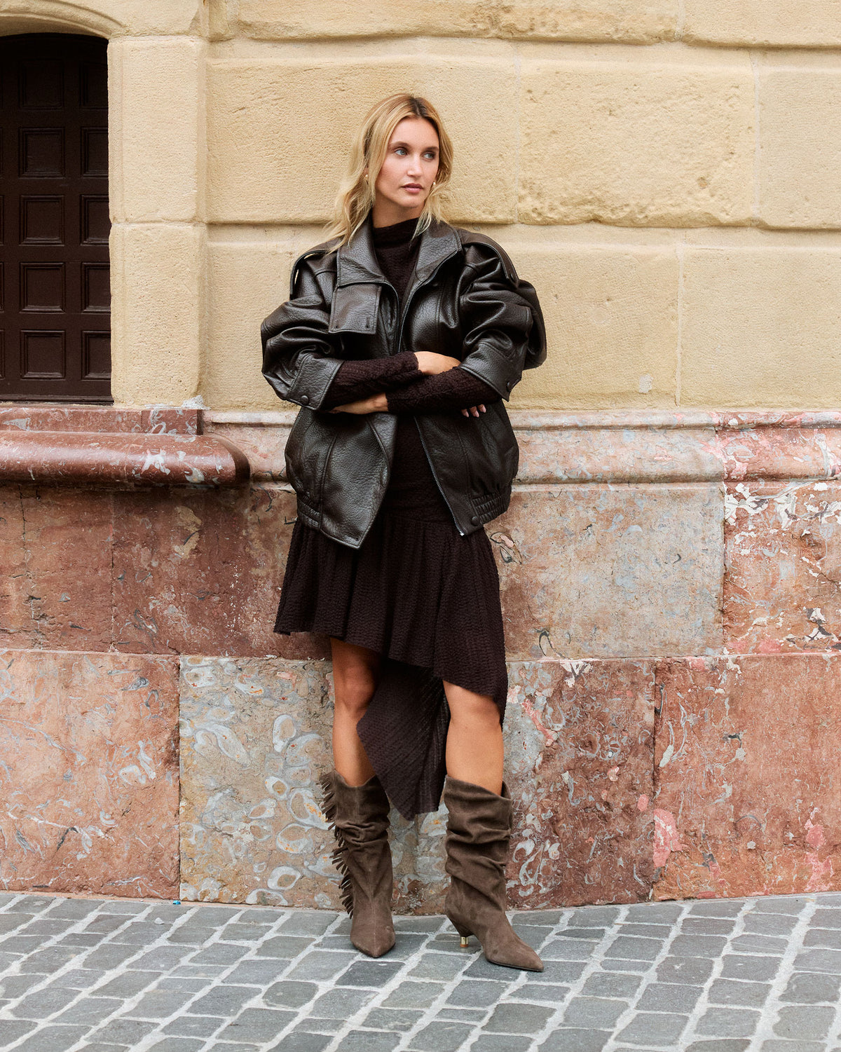 Bota Marrón de Mujer Takayama Flecos
