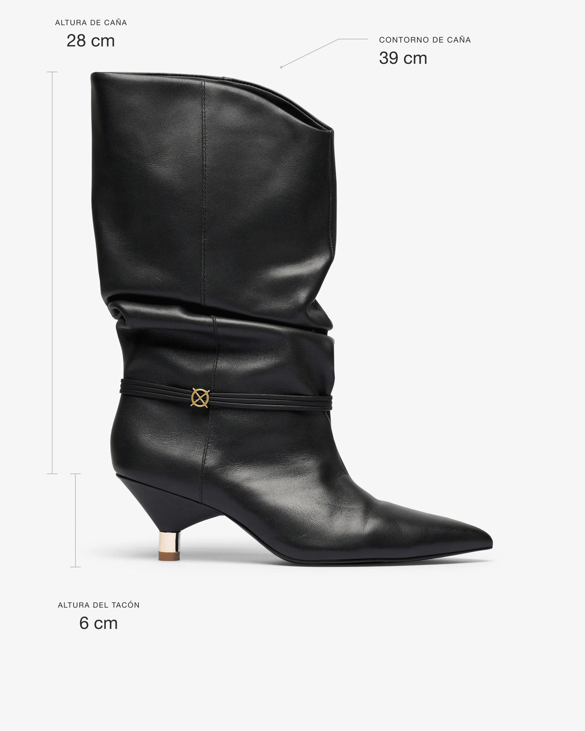 Bota Negra de Mujer Takayama