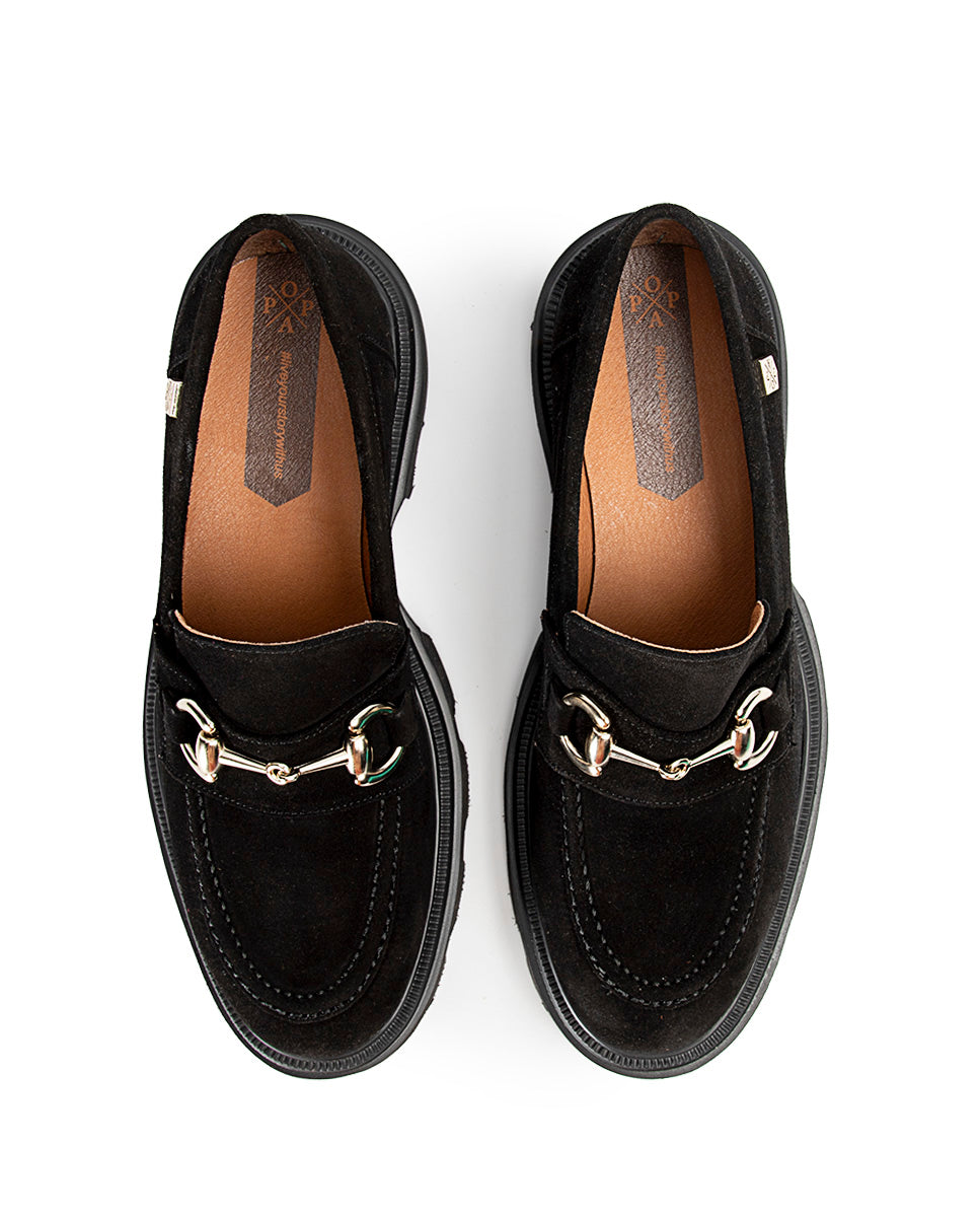 Mocasín Zintia Serraje Negro
