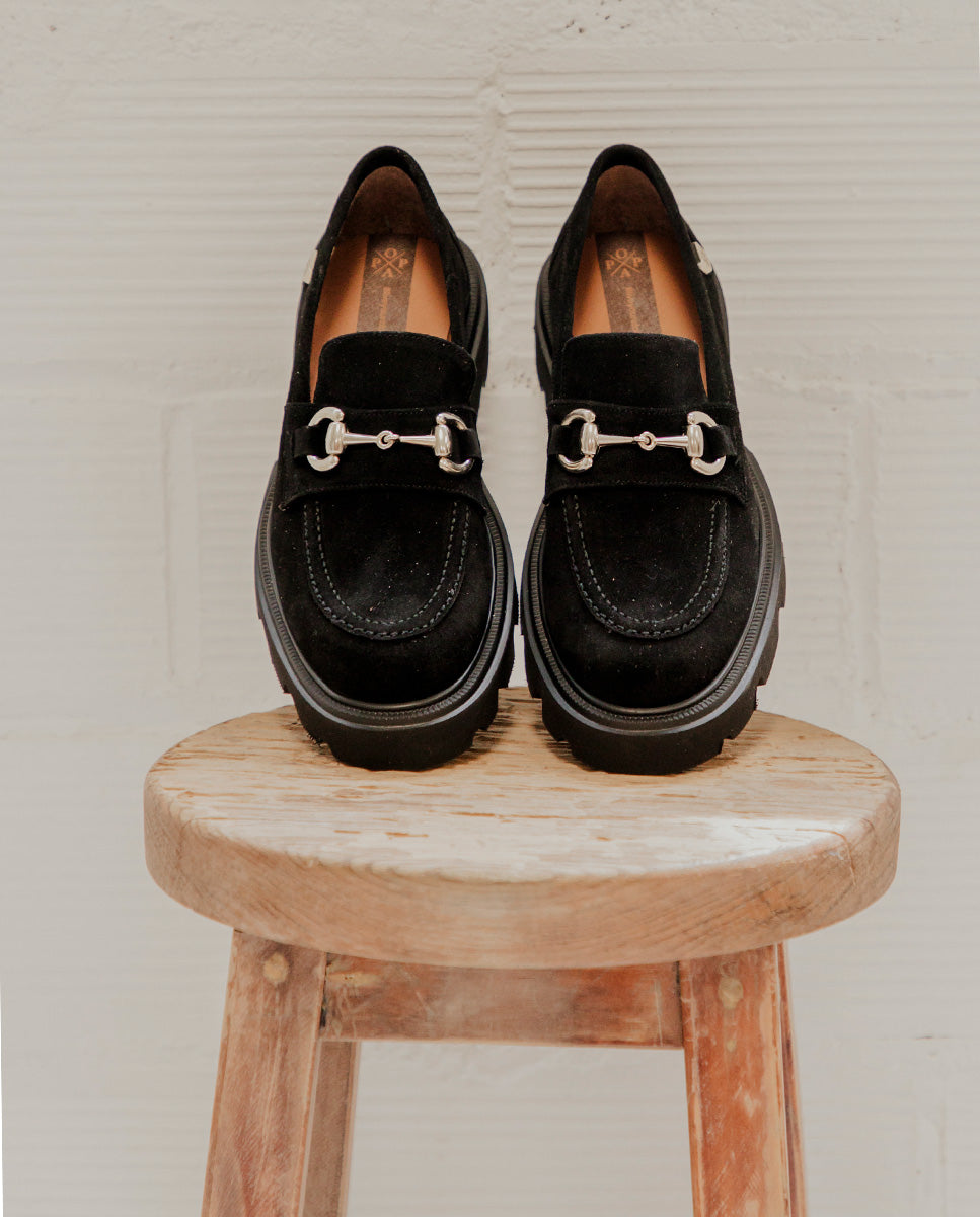 Mocasín Zintia Serraje Negro