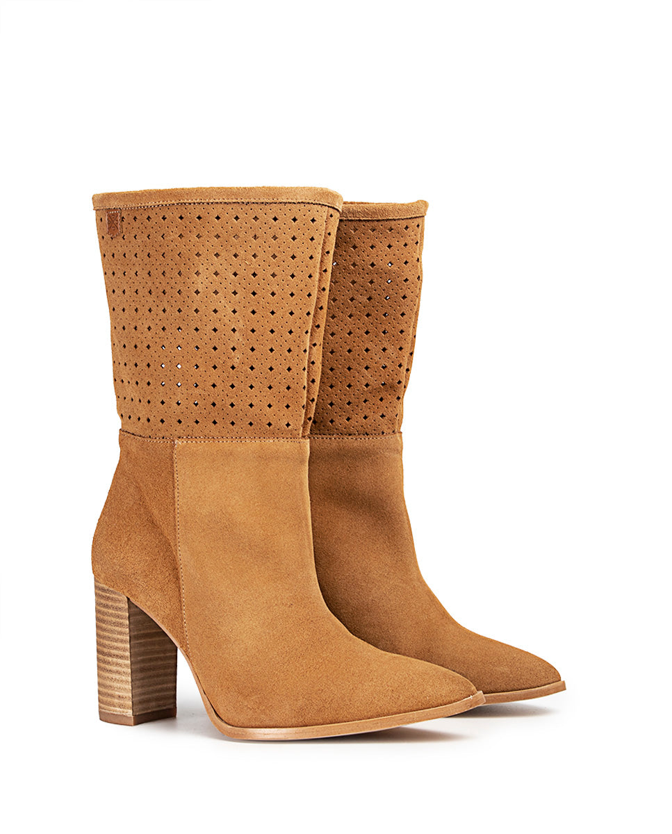 Bota Lola Picado Serraje Cuero