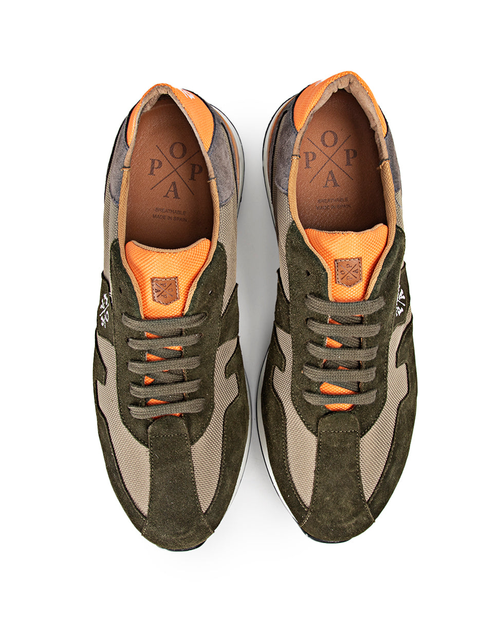 Sneaker Aran Nylon Verde Serraje