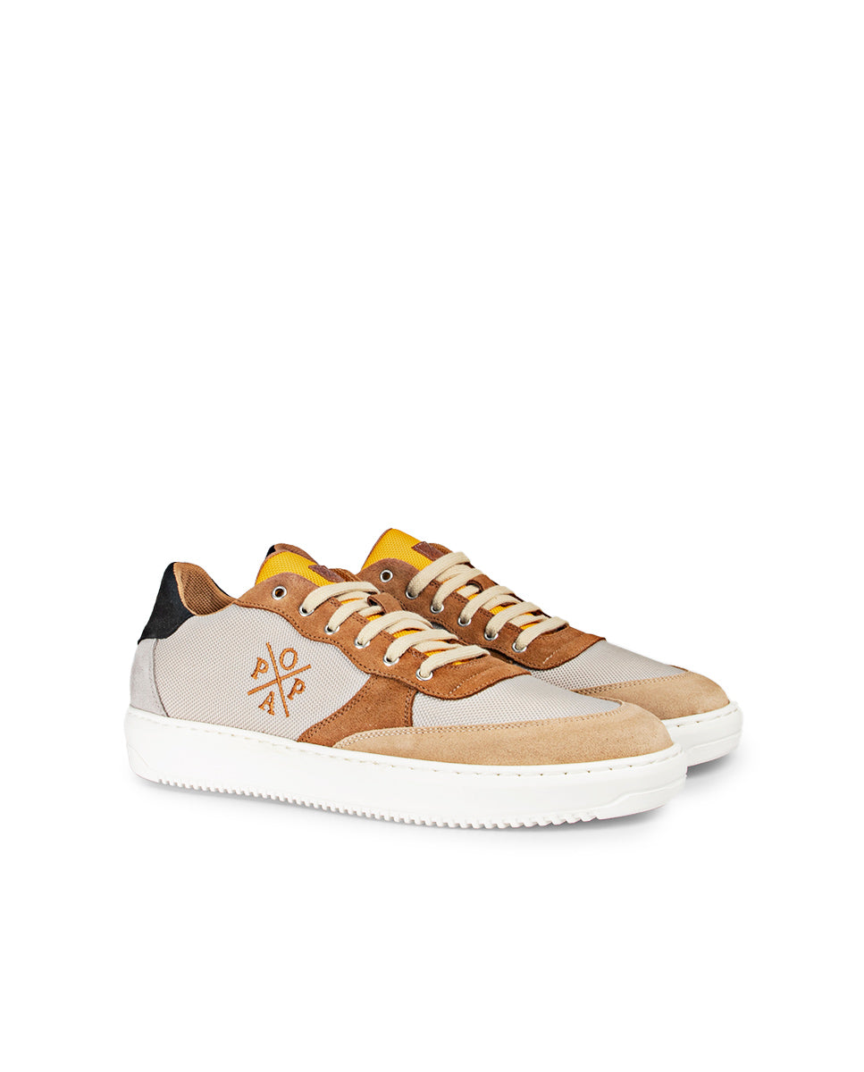 Sneaker Efetres Nylon Cuero Serraje