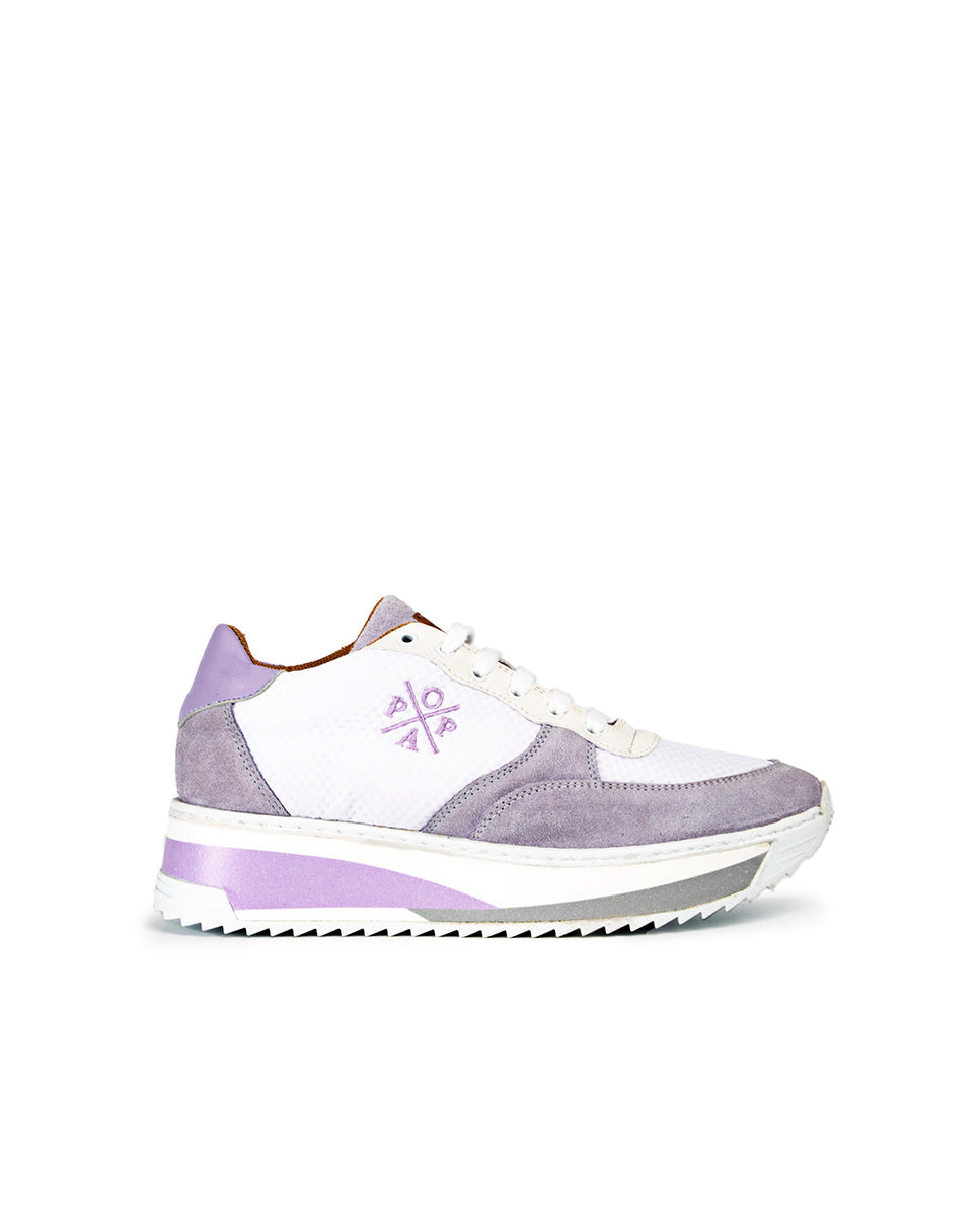 Sneaker Carol Serraje Lavanda Serraje