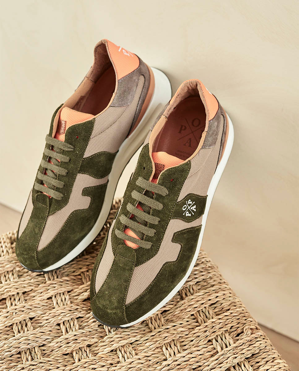Sneaker Aran Nylon Verde Serraje