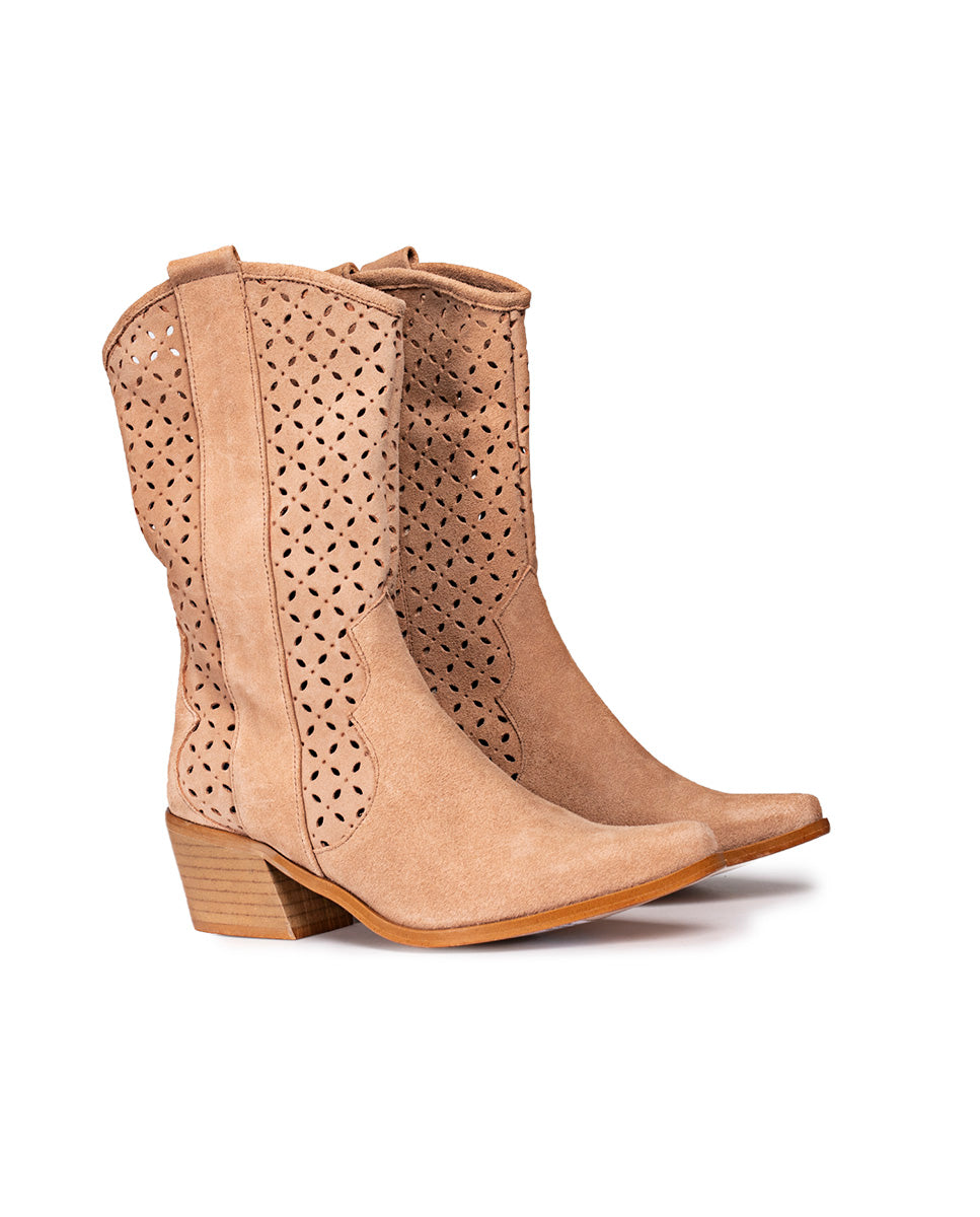 Bota Nuria Serraje Rosa