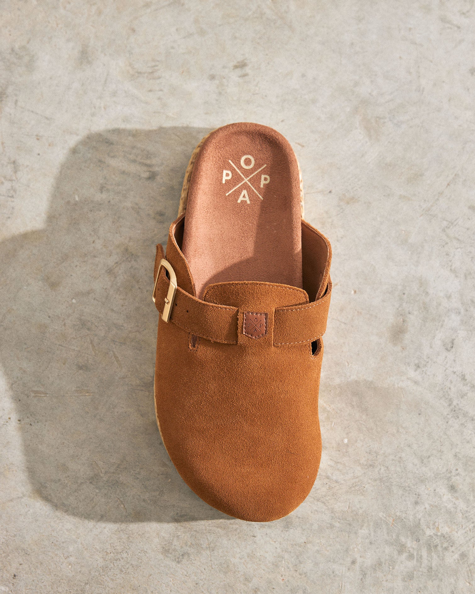 Sabots Acova en daim cuir 