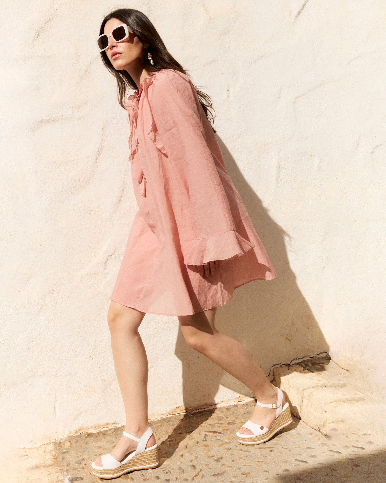 Cuña Arenal Piel Blanco