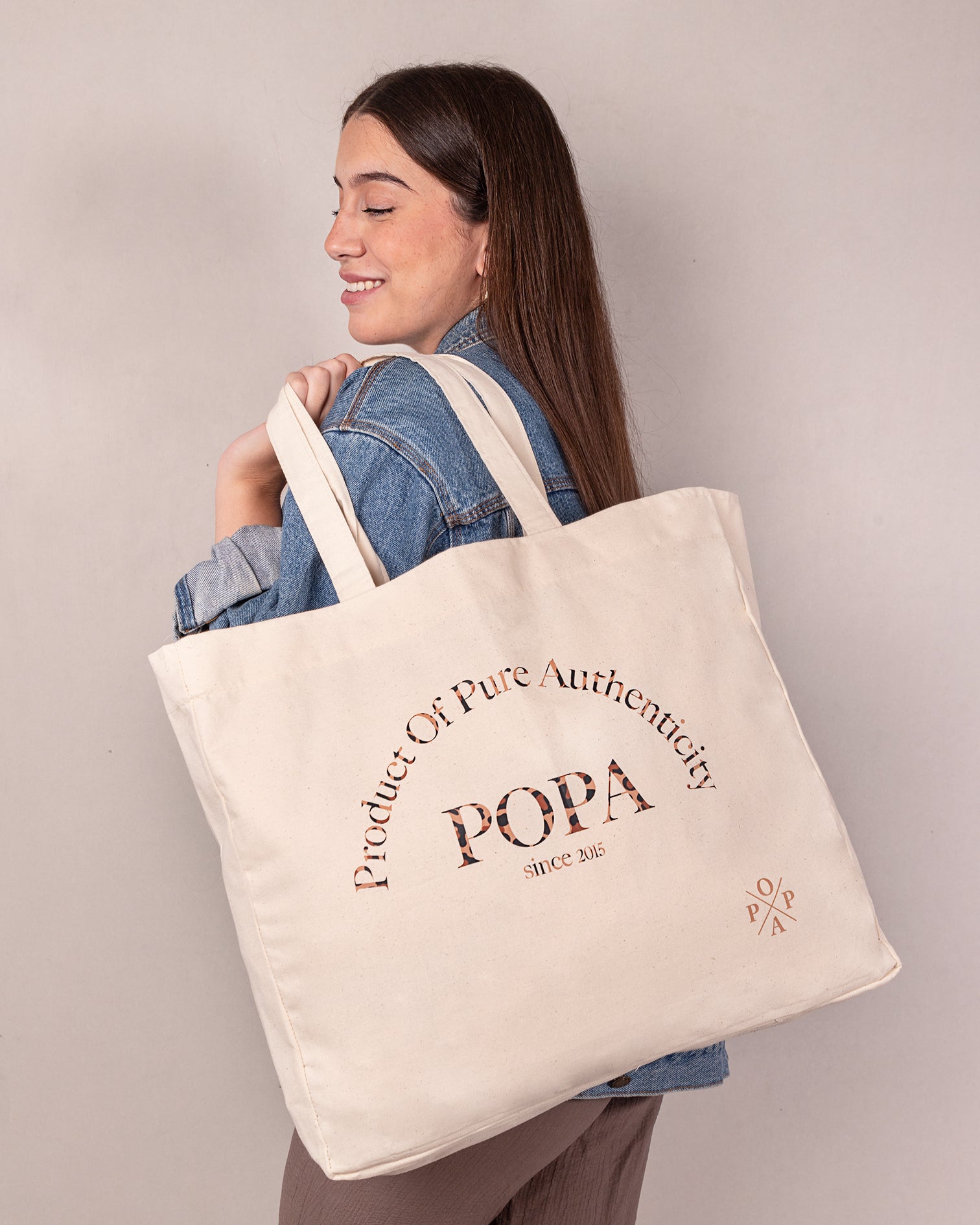 Tote Bag Jasmine Léopard Piqué