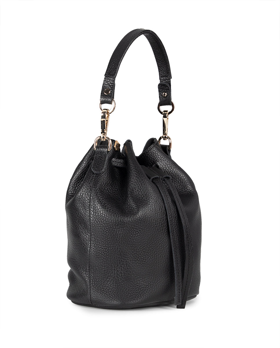 Sally Black Leather Bag