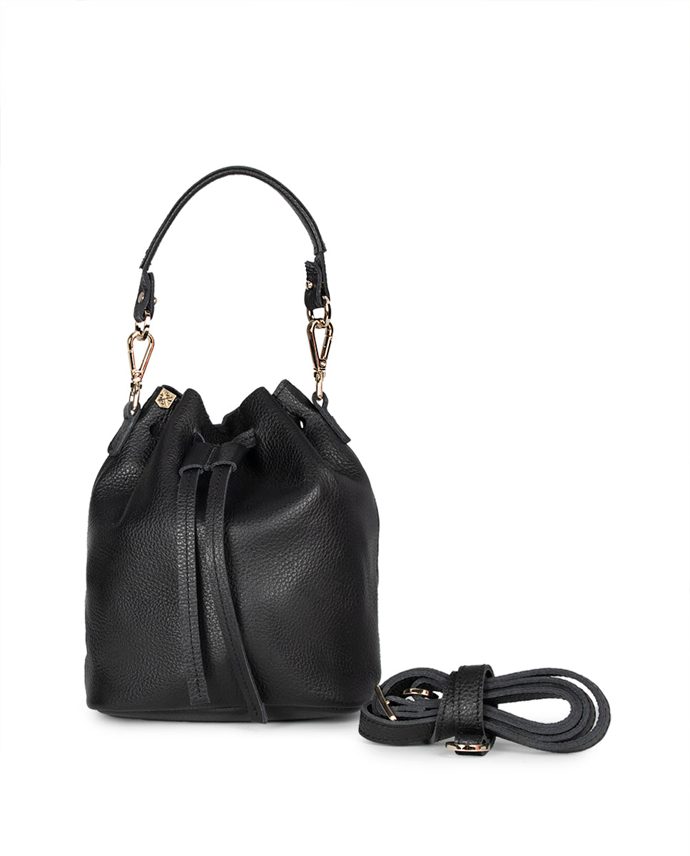 Sally Black Leather Bag