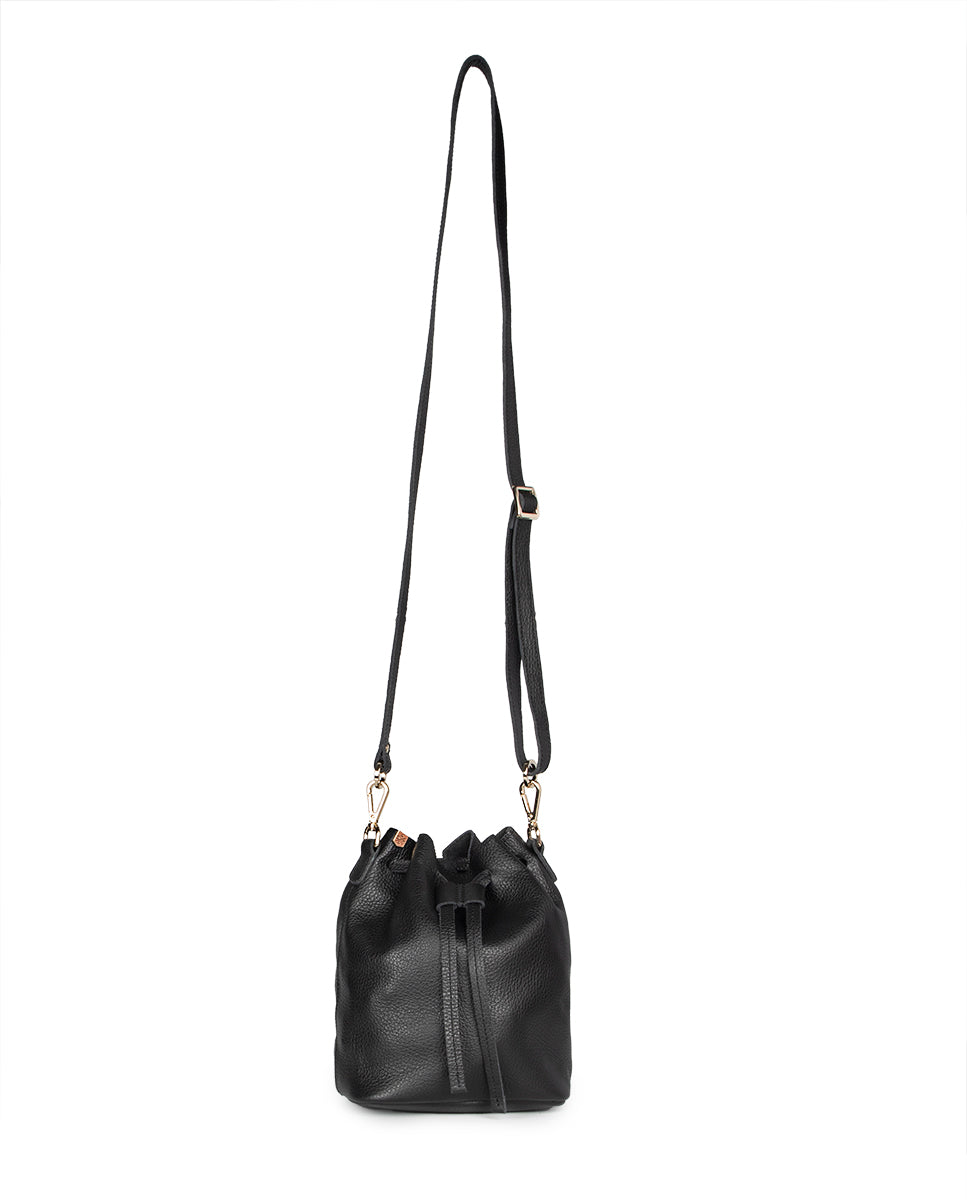 Sally Black Leather Bag