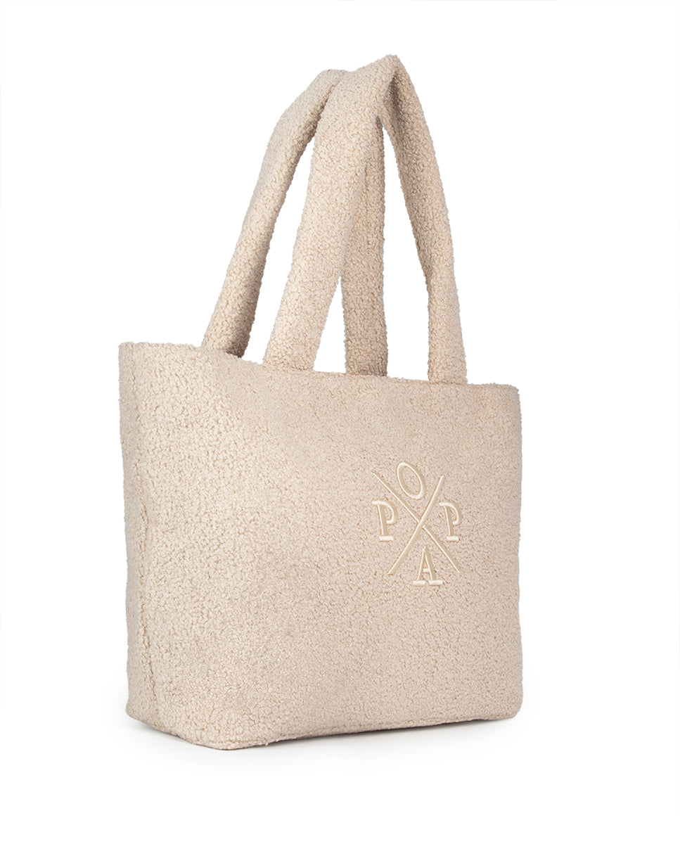 Sac cabas beige Alejandra Borreguillo