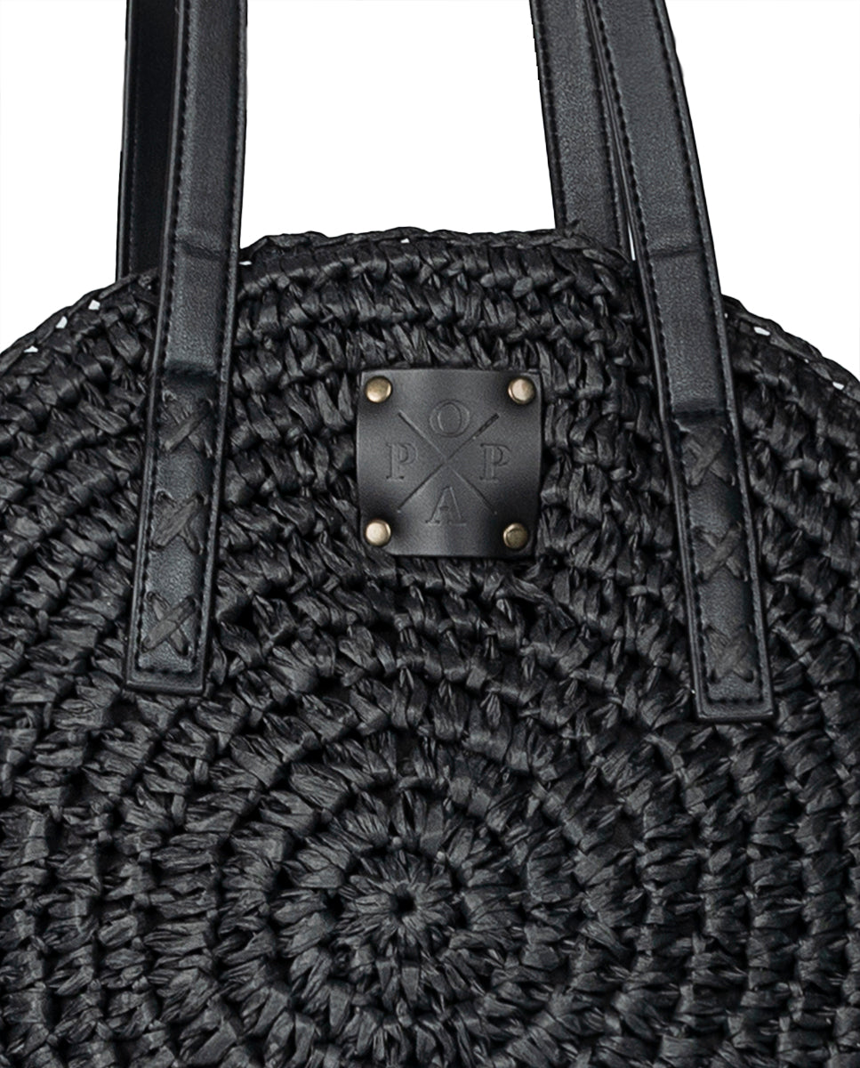 Luciana Rafia Black bag