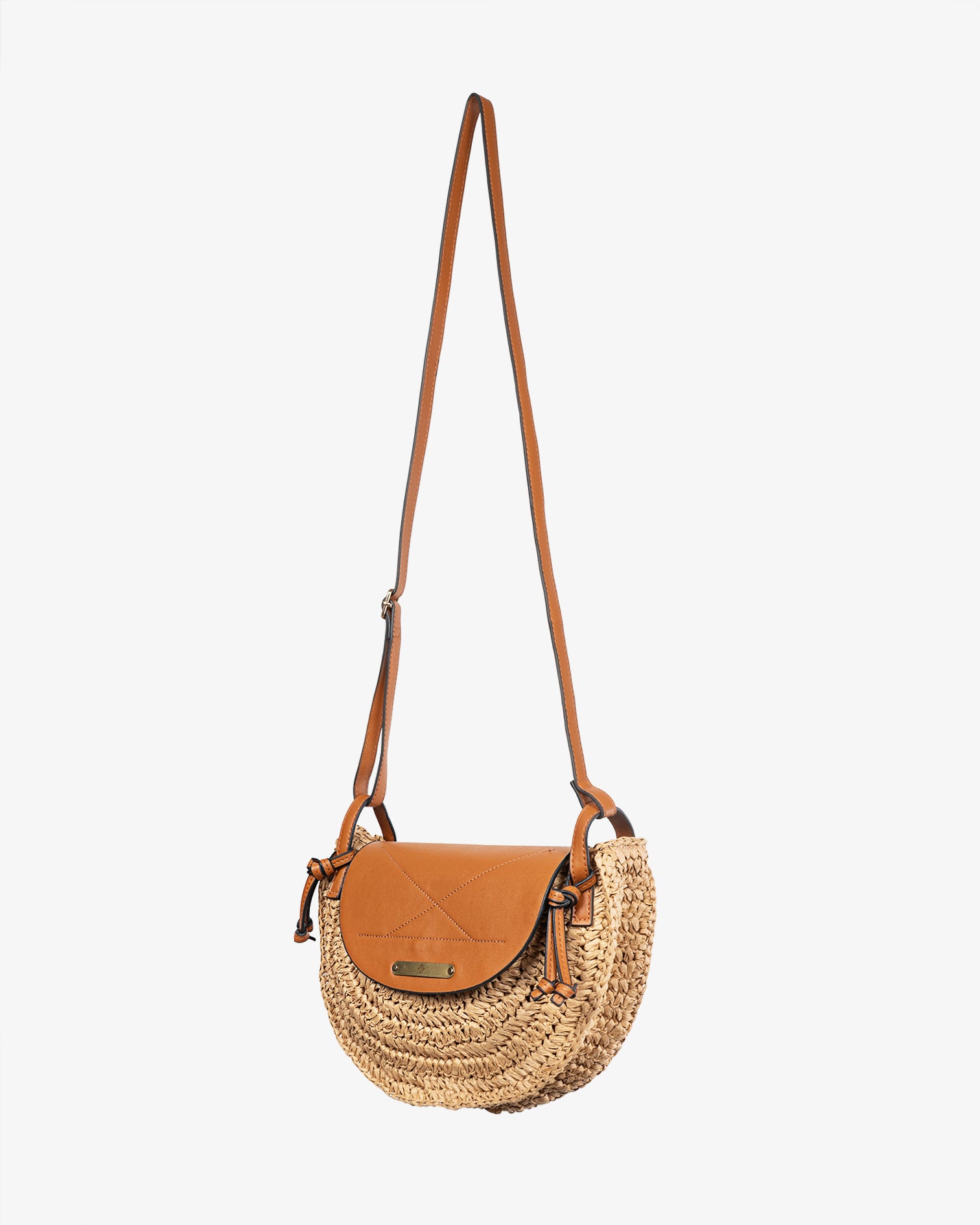 Bolso Bandolera Tiziana Rafia Cuero