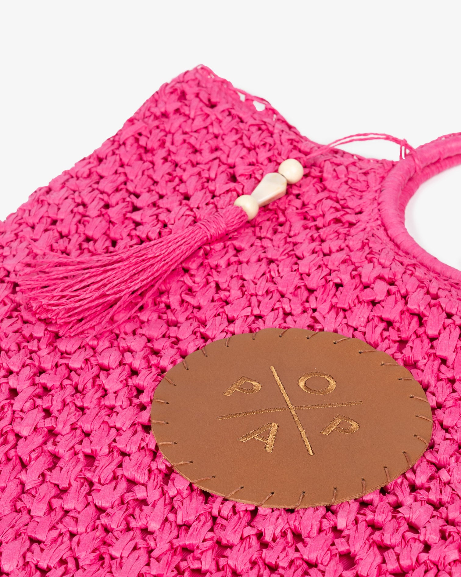 Bolso Solea Rafia Rosa M