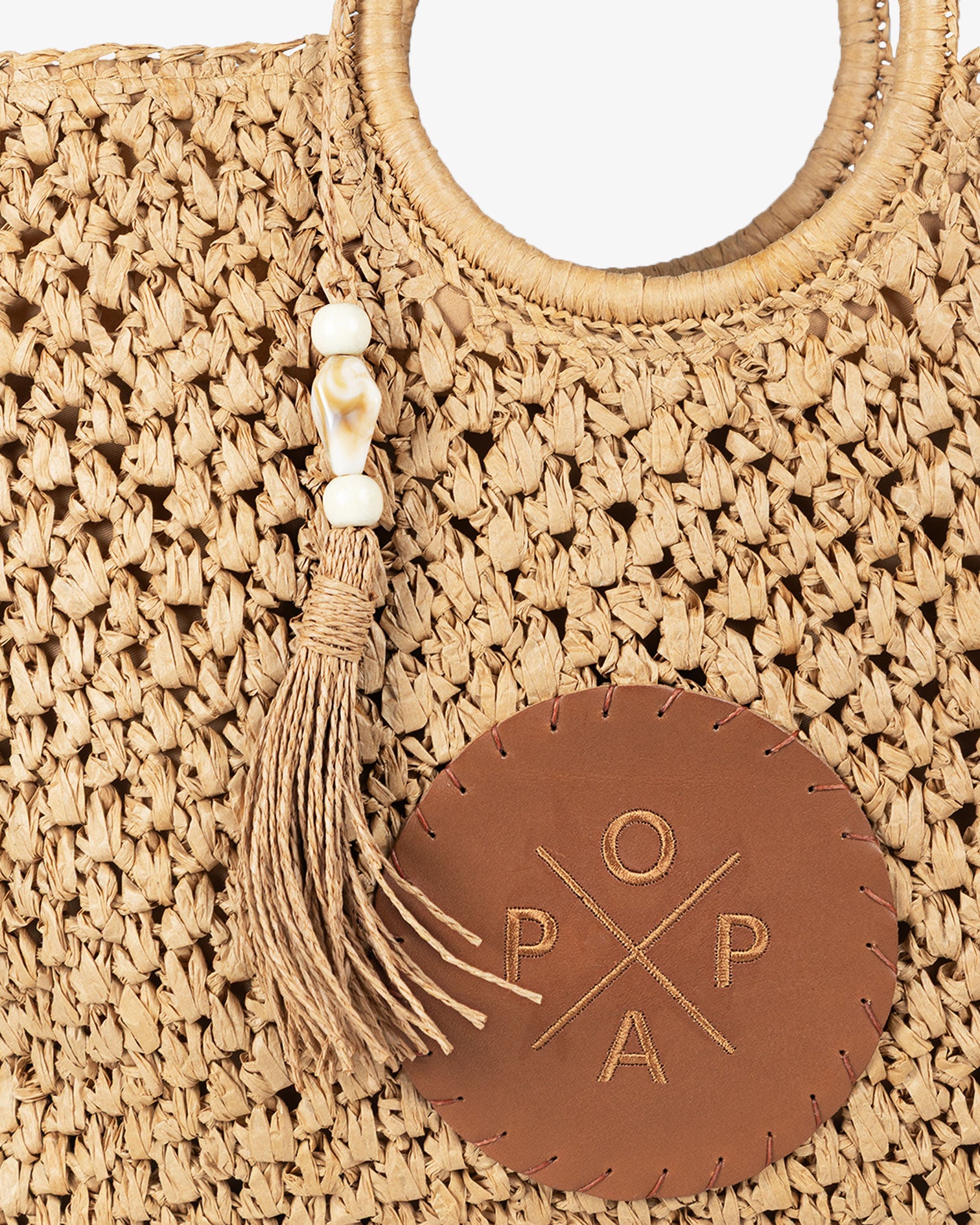 Bolso Solea Rafia Cuero M