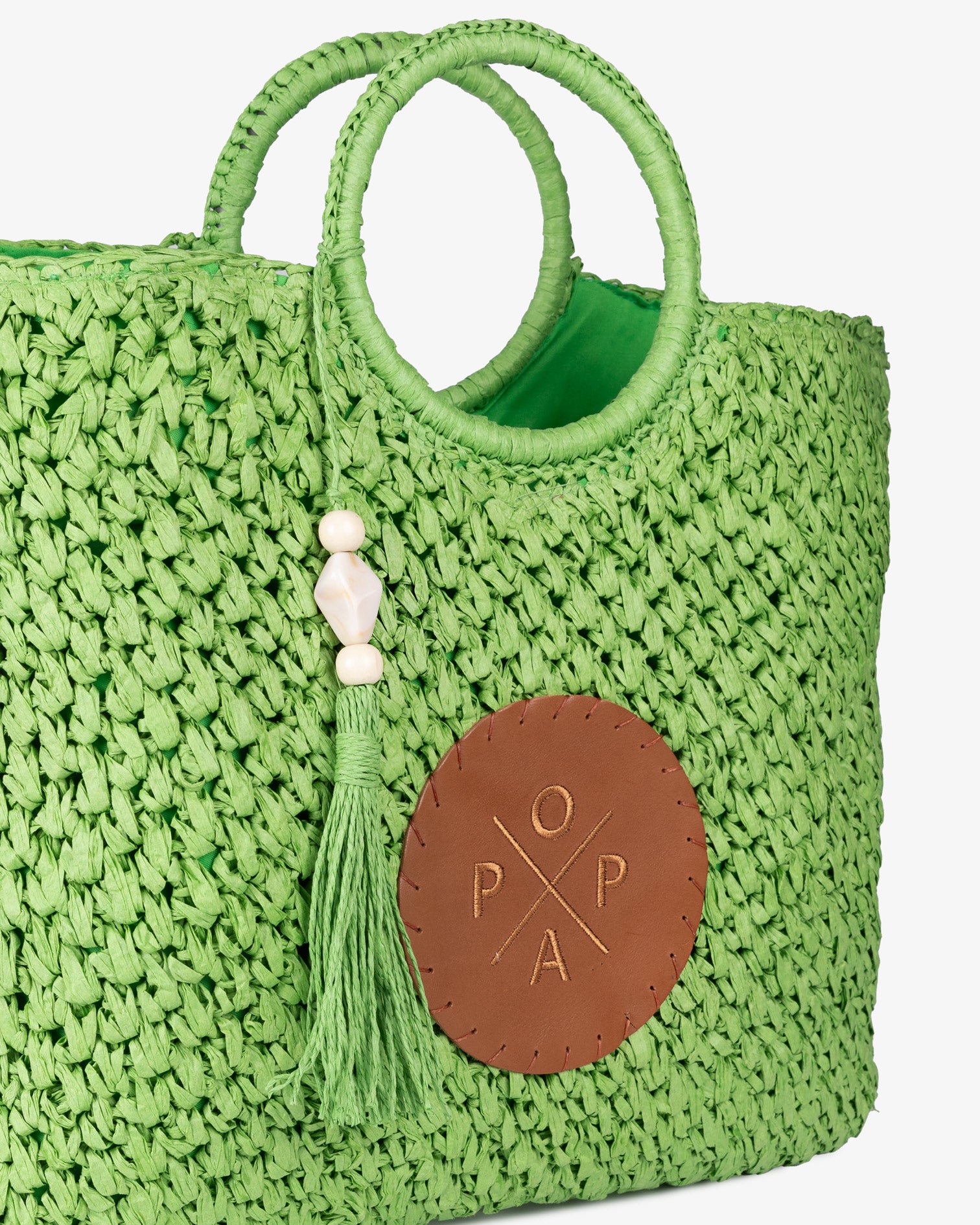 Bolso Solea Rafia Verde M