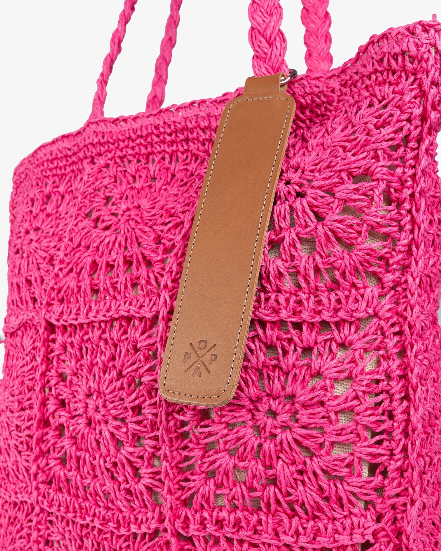 Bolso Amara Rafia Rosa M