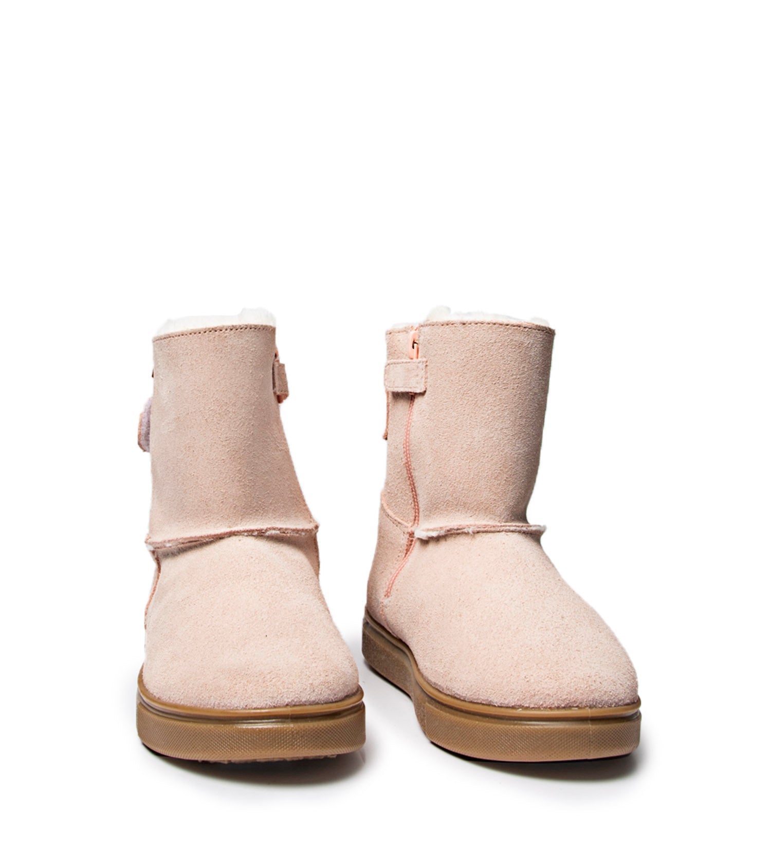 Bottines Vaiana en daim rose pour enfants