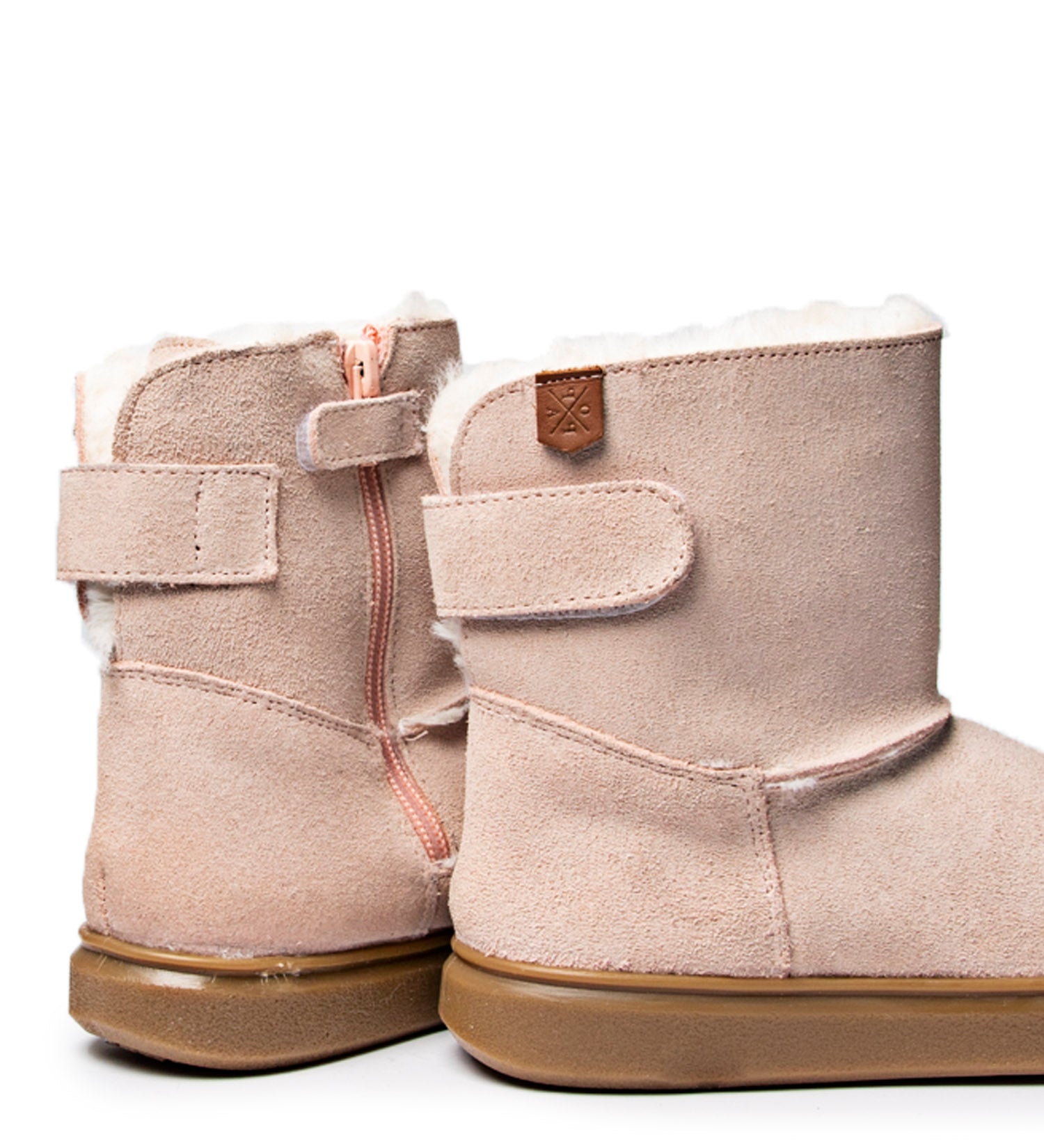 Bottines Vaiana en daim rose pour enfants