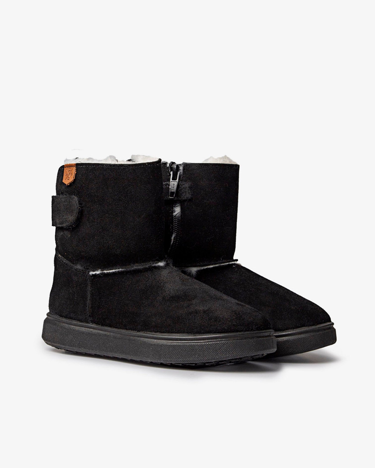 Bottines Vaiana en daim noir pour enfants