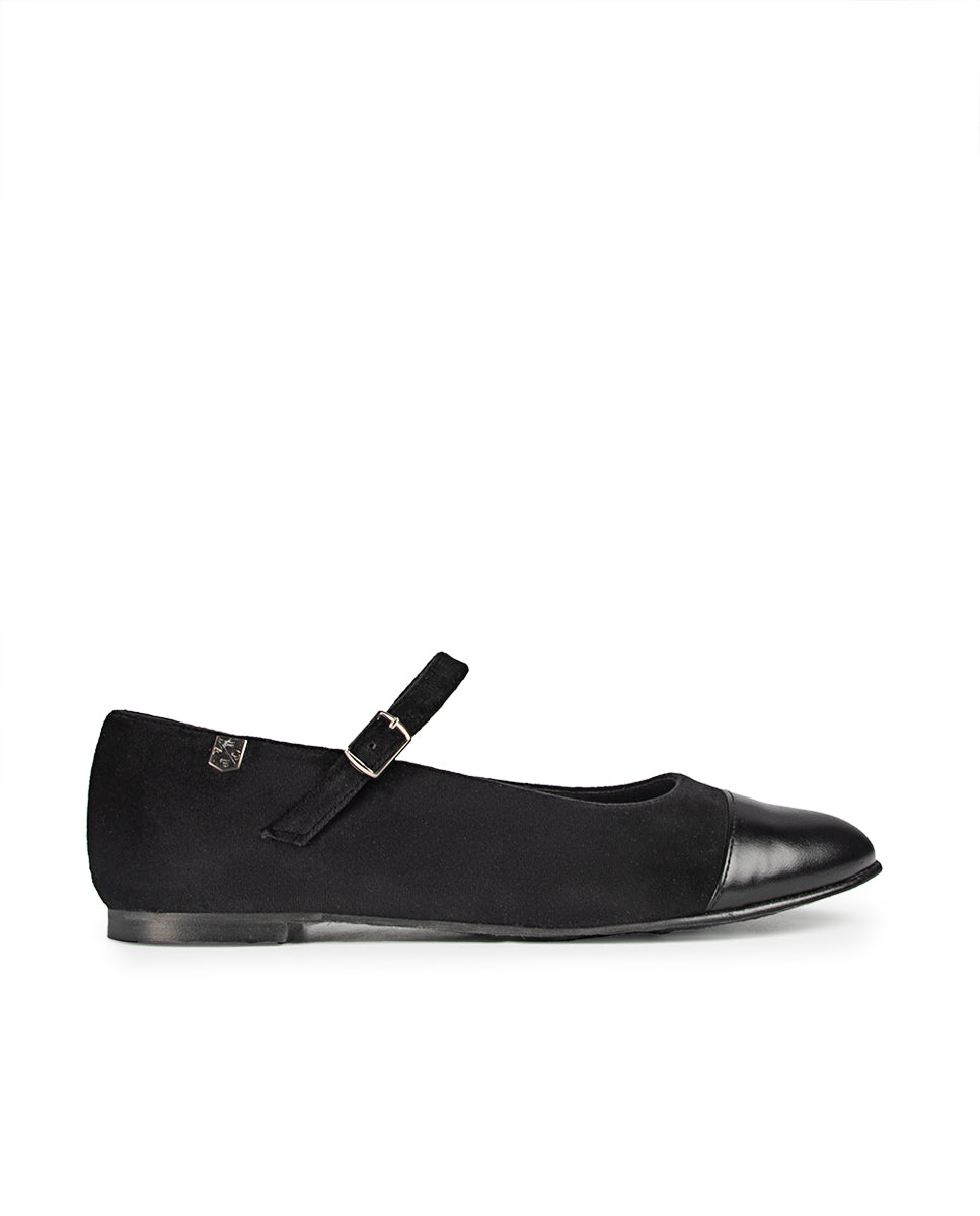 Ballerine Doris en velours noir