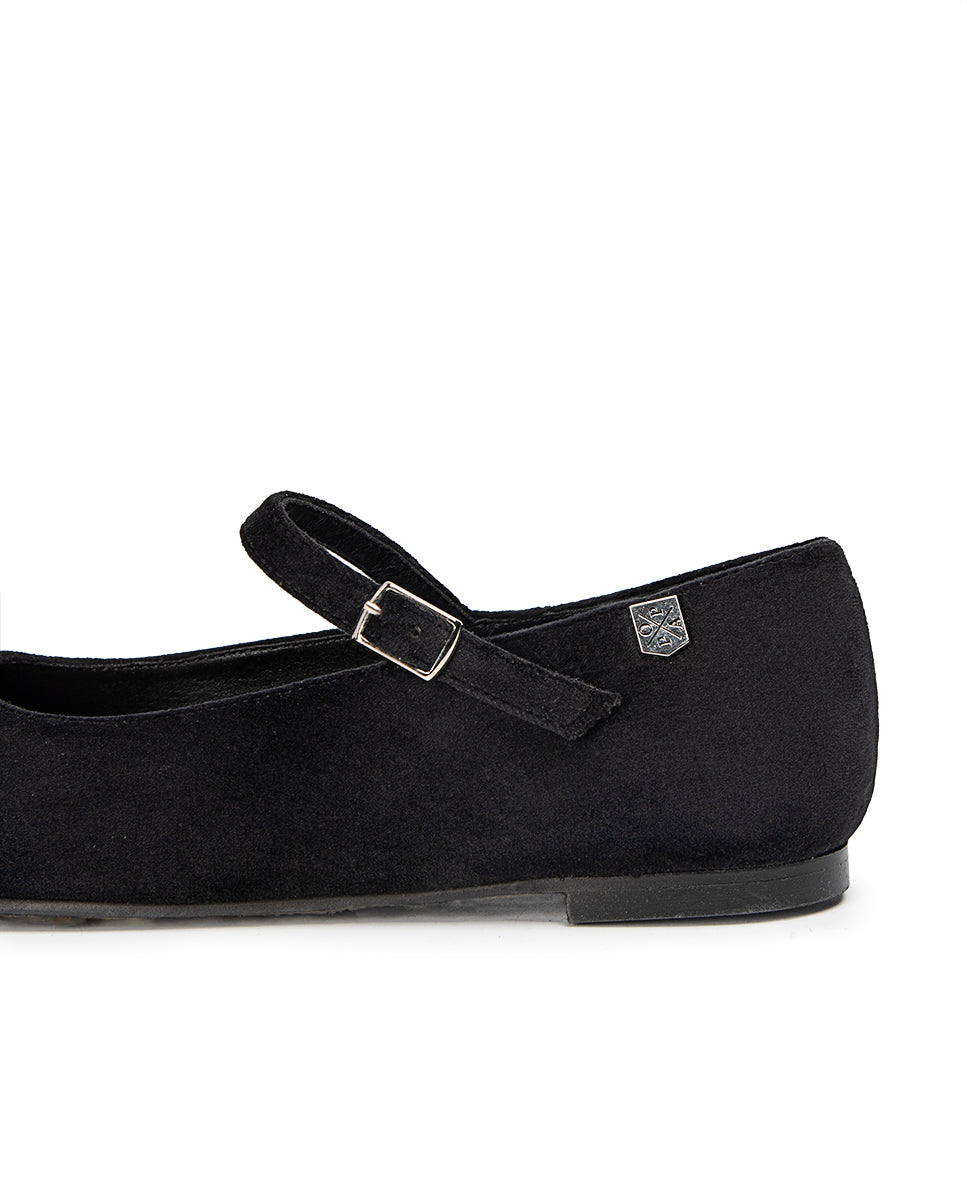 Ballerine Doris en velours noir