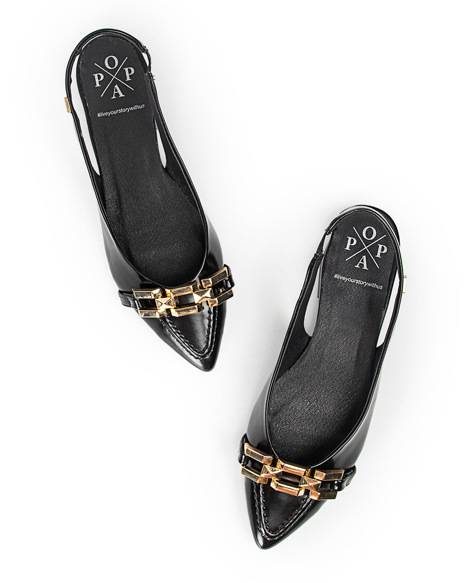 Bailarina Vero Black Slingback