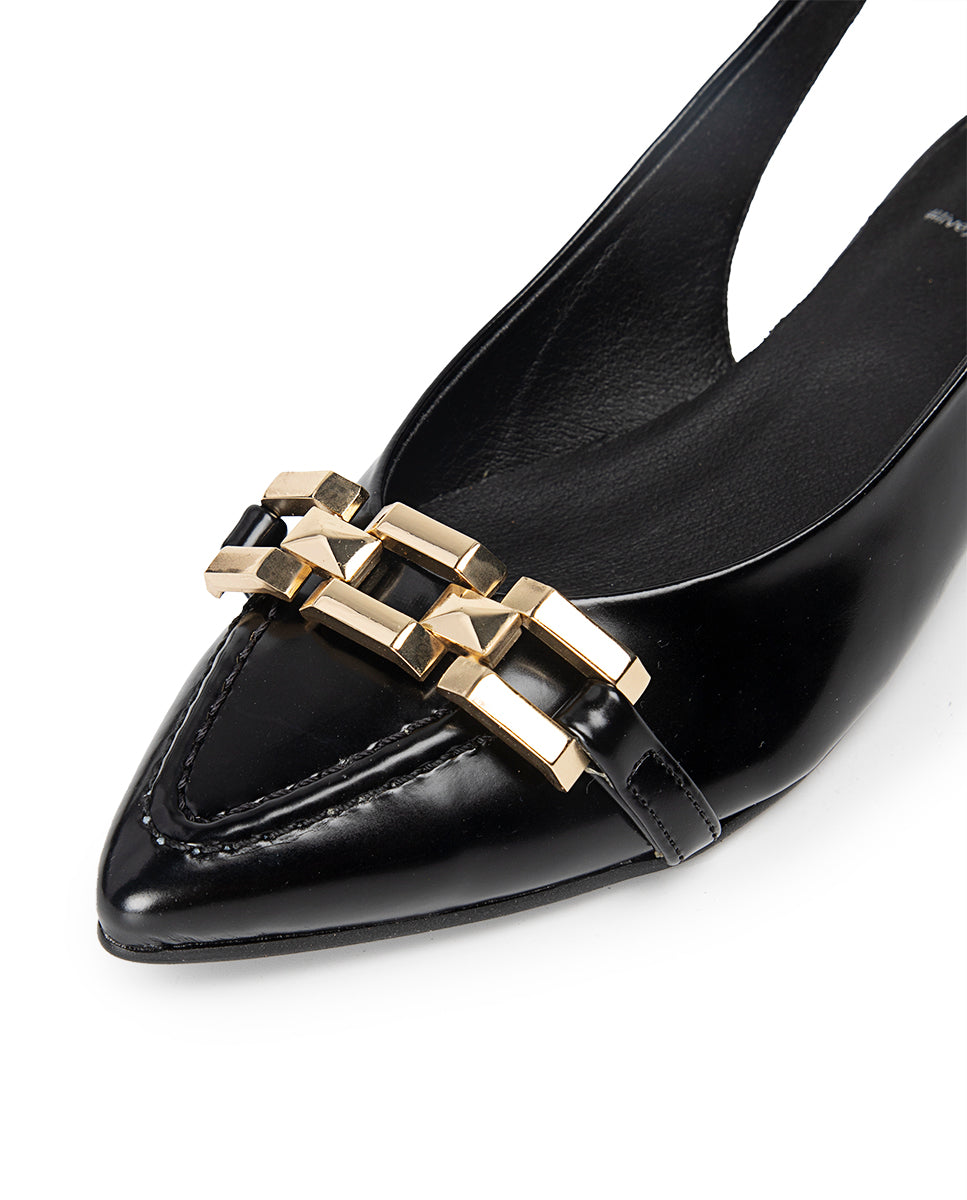 Bailarina Vero Black Slingback