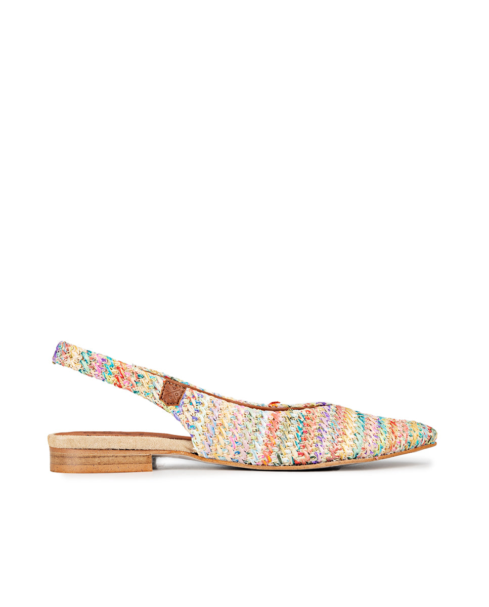 Bailarina Destalonada Locka Rafia Multicolor 35