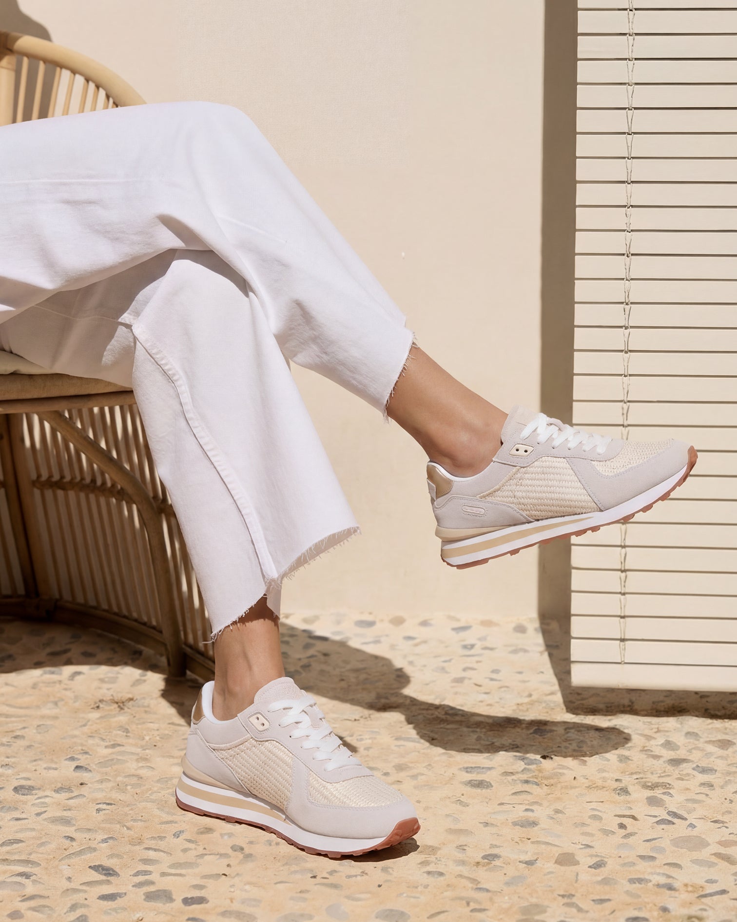 Zapatilla Blake Rafia Blanca