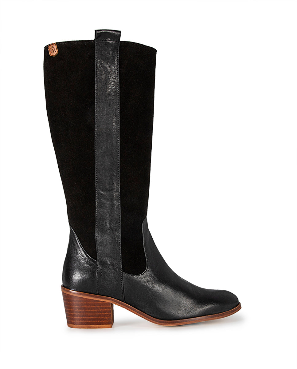 Black Leather Florence Boot
