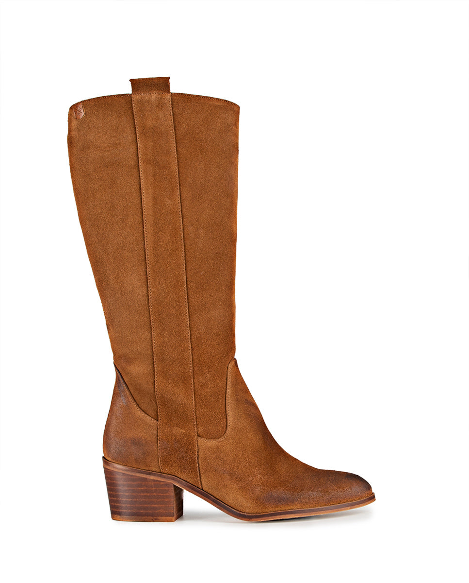 Florence Muscade Split Leather Boot