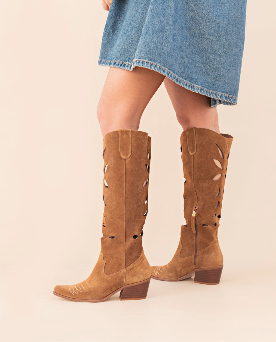 Minerva Suede Leather Boot
