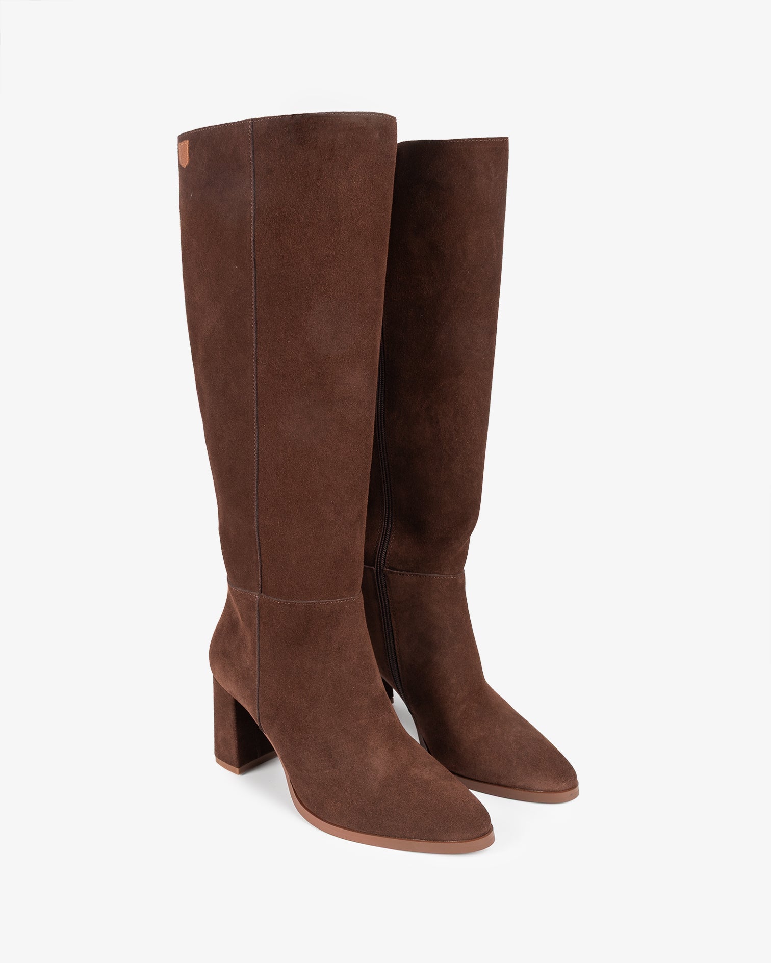 High Brown Suede Boot Sinnara