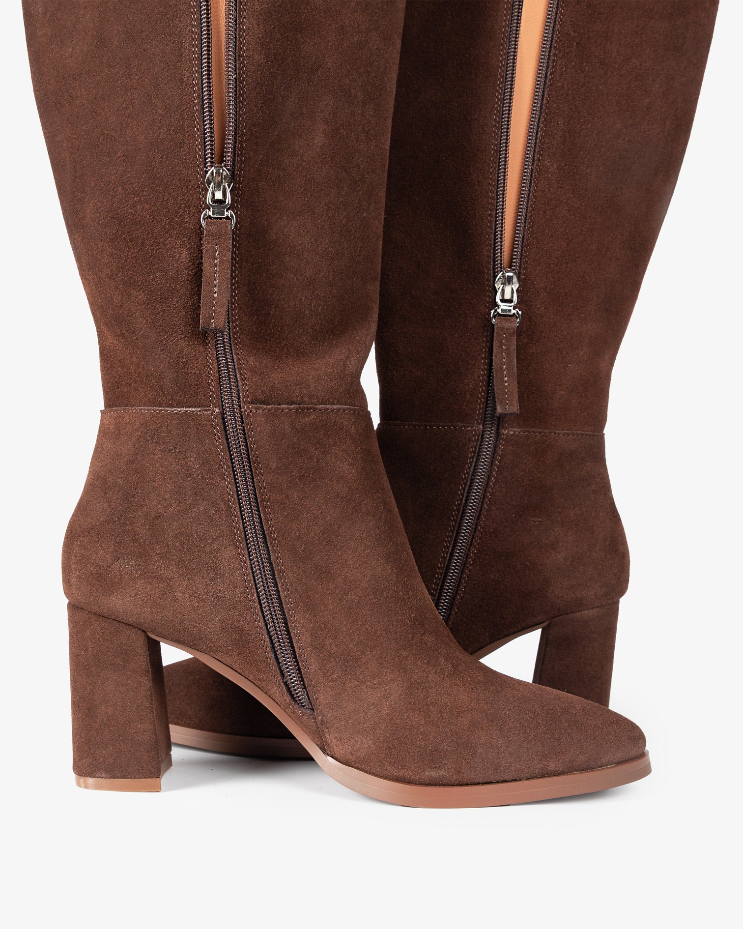 High Brown Suede Boot Sinnara