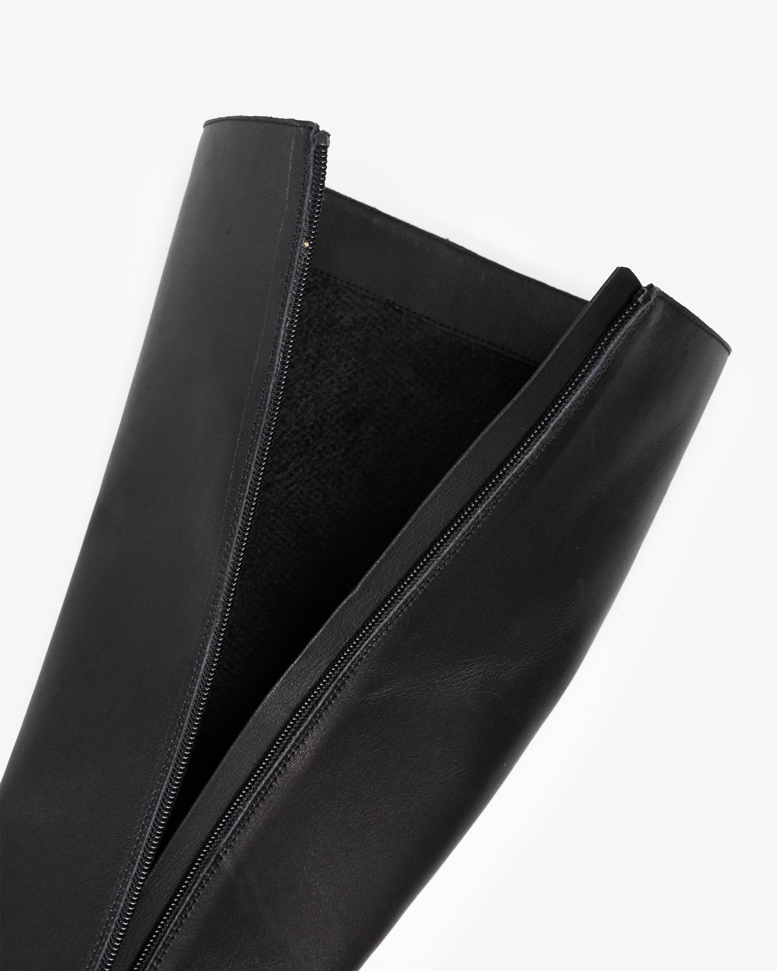 High Black Leather Boot Sinnara