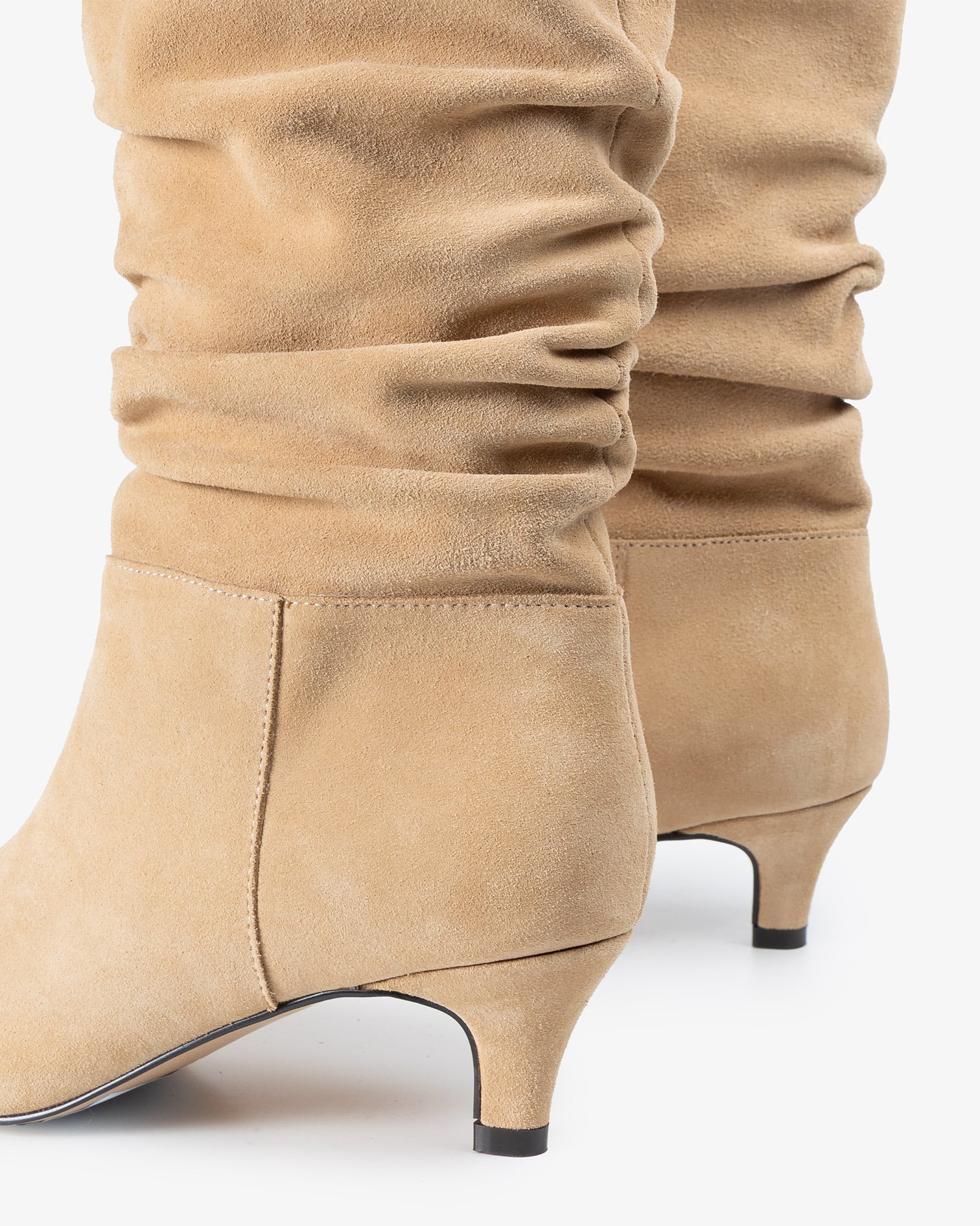 Beige Nirvana Leather Mid Boot