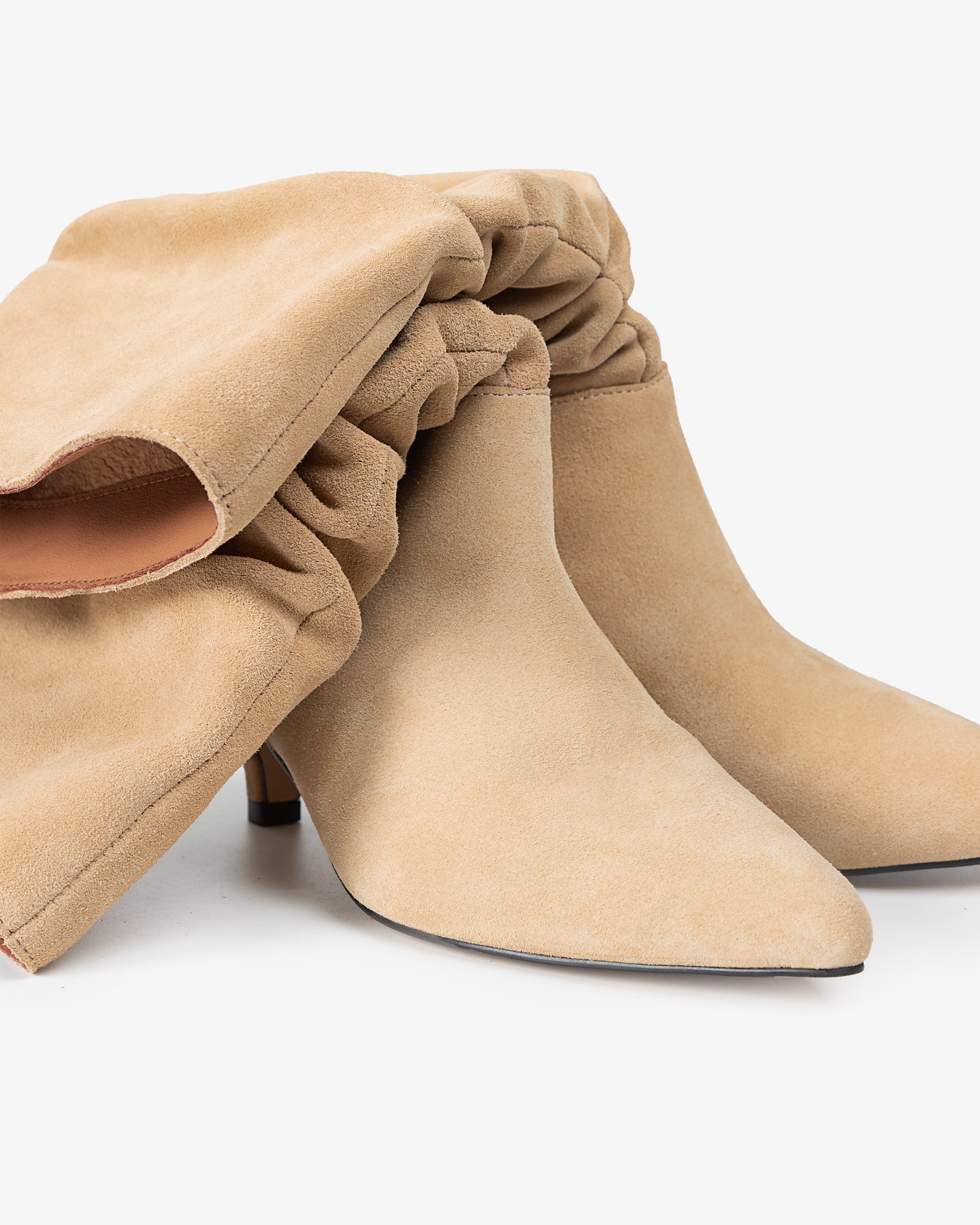 Beige Nirvana Leather Mid Boot