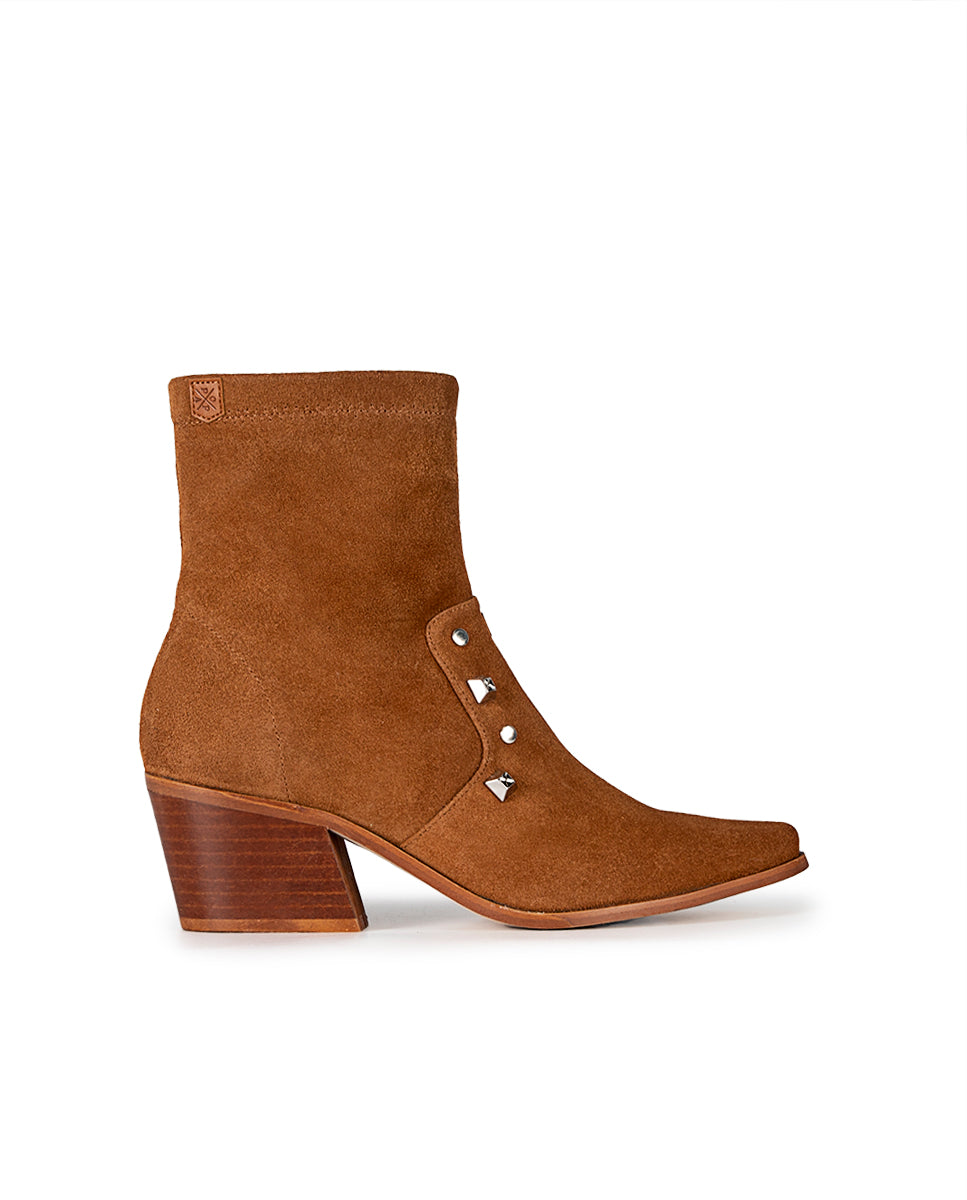 Olivia Ankle Boots Brown Ornaments