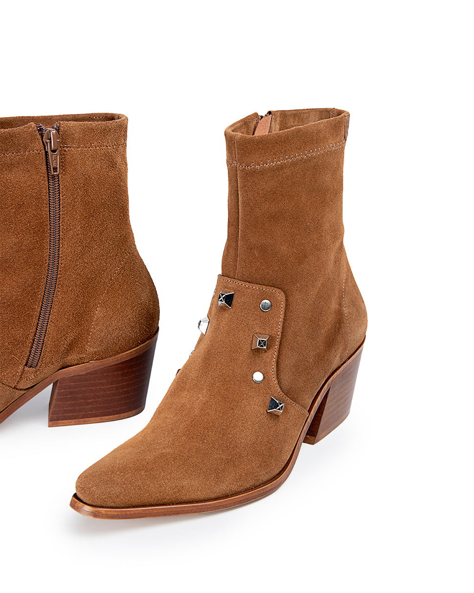 Olivia Ankle Boots Brown Ornaments