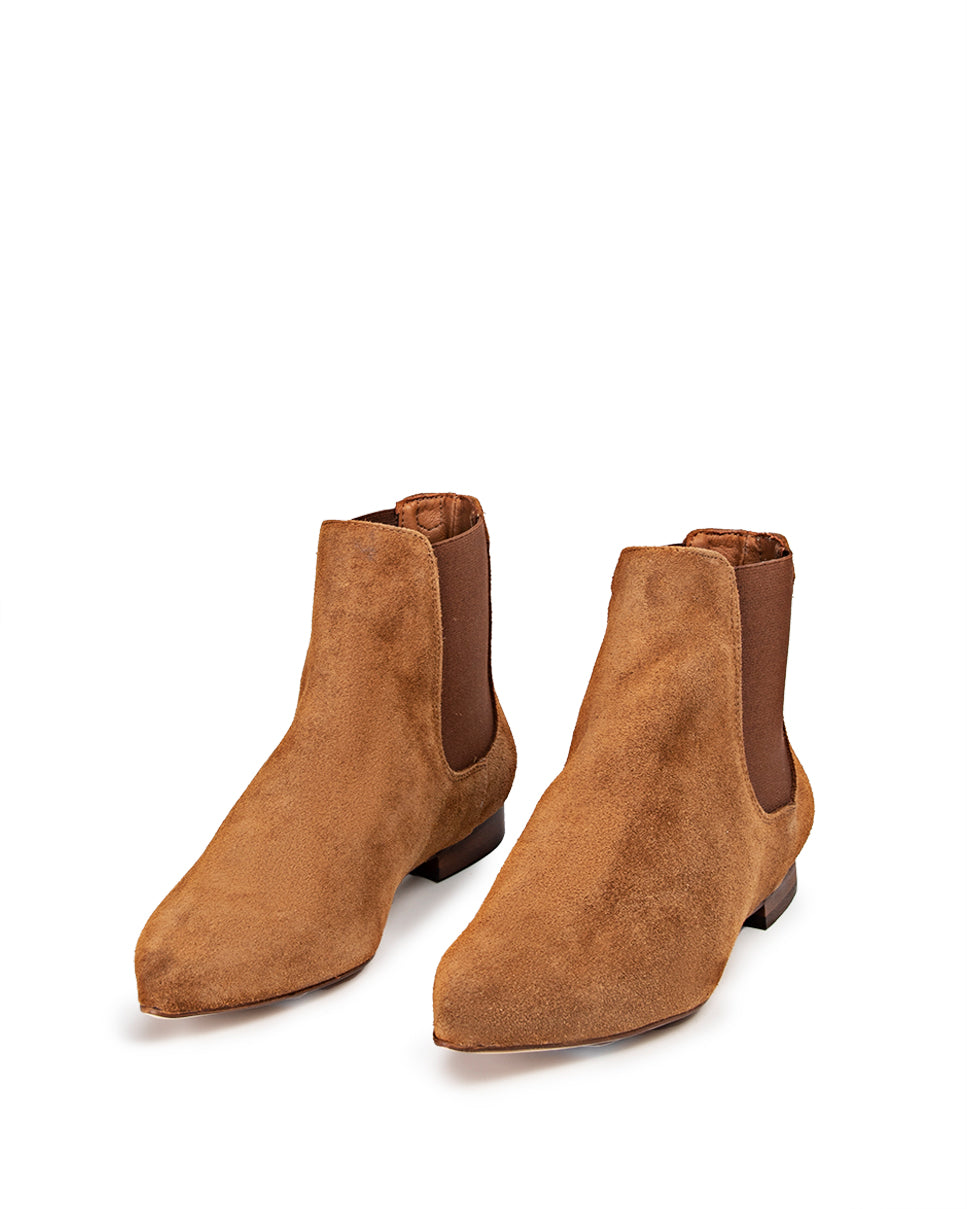 Angela Brown Suede Ankle Boot