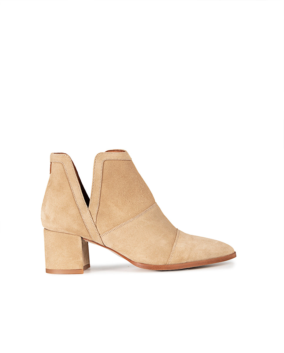 Elia Sand Suede Ankle Boot