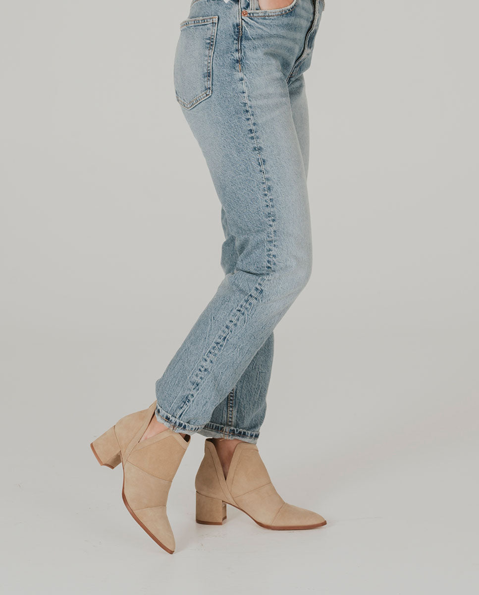 Elia Sand Suede Ankle Boot