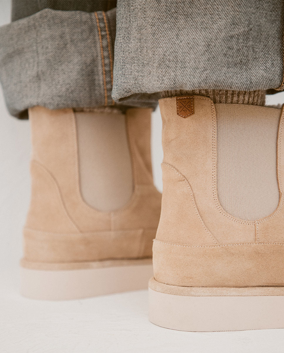 Saler Suede Sand Ankle Boot