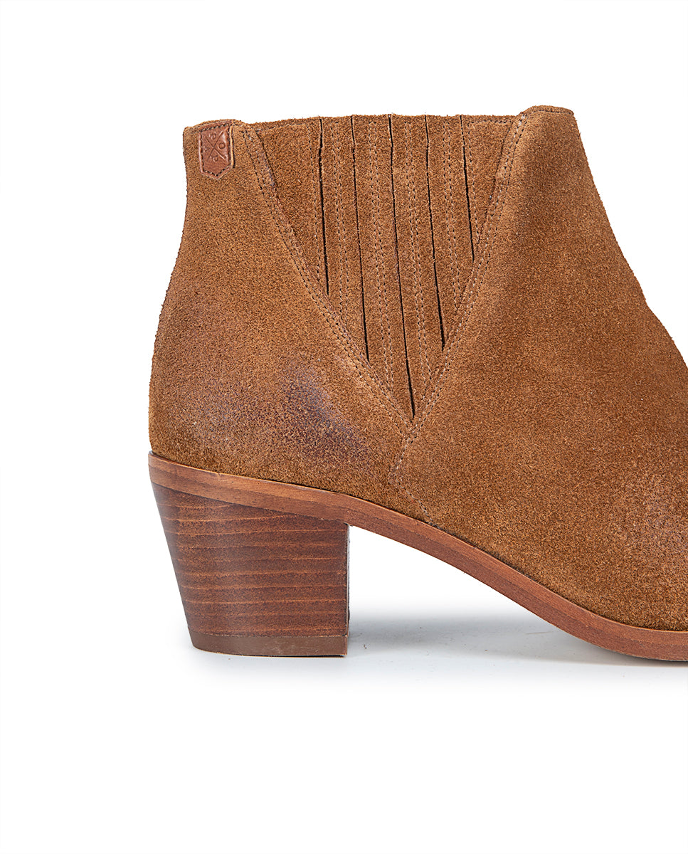 Clarisa Brown Leather High Heel Boot