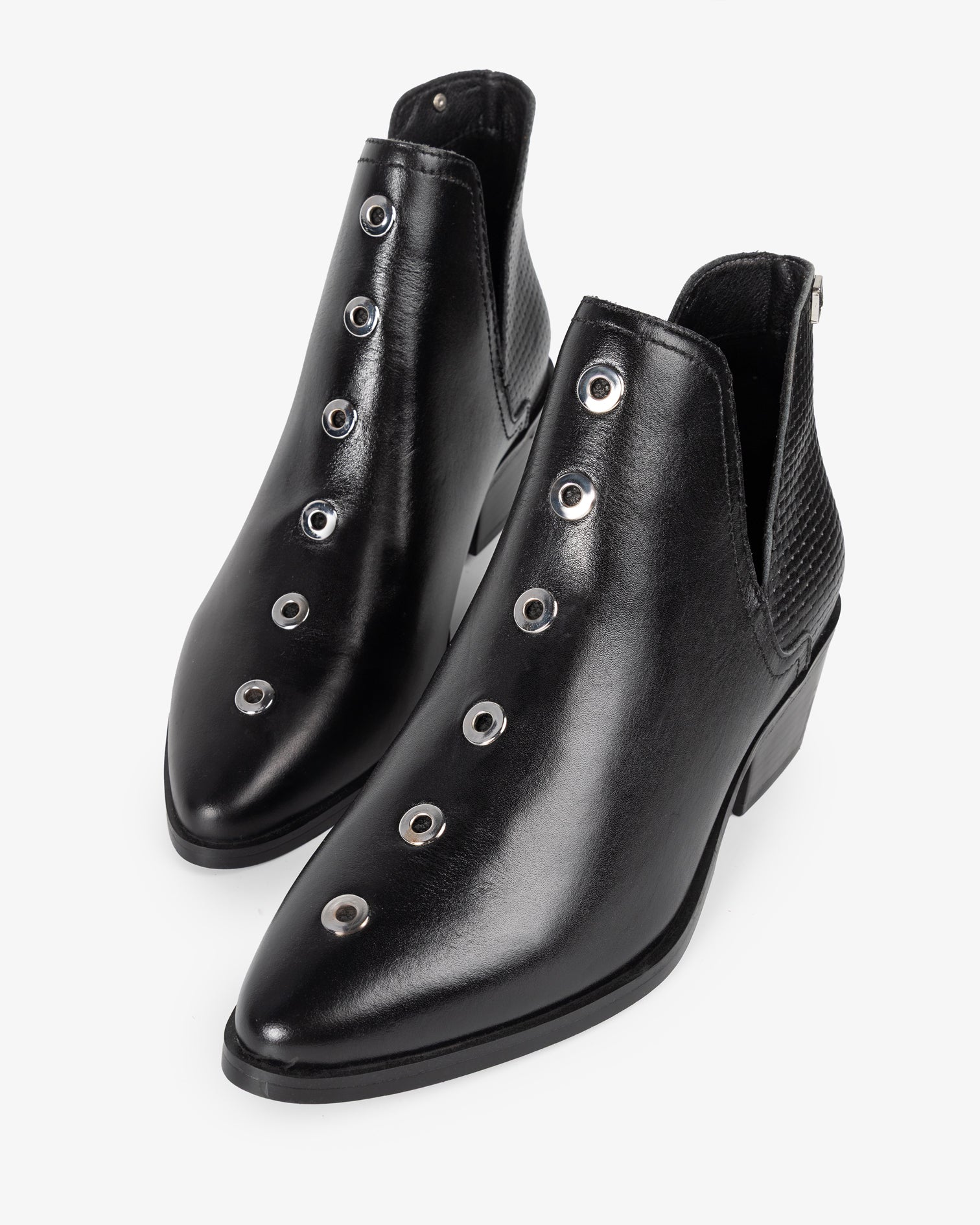 Black Leather Ankle Boot Nexo